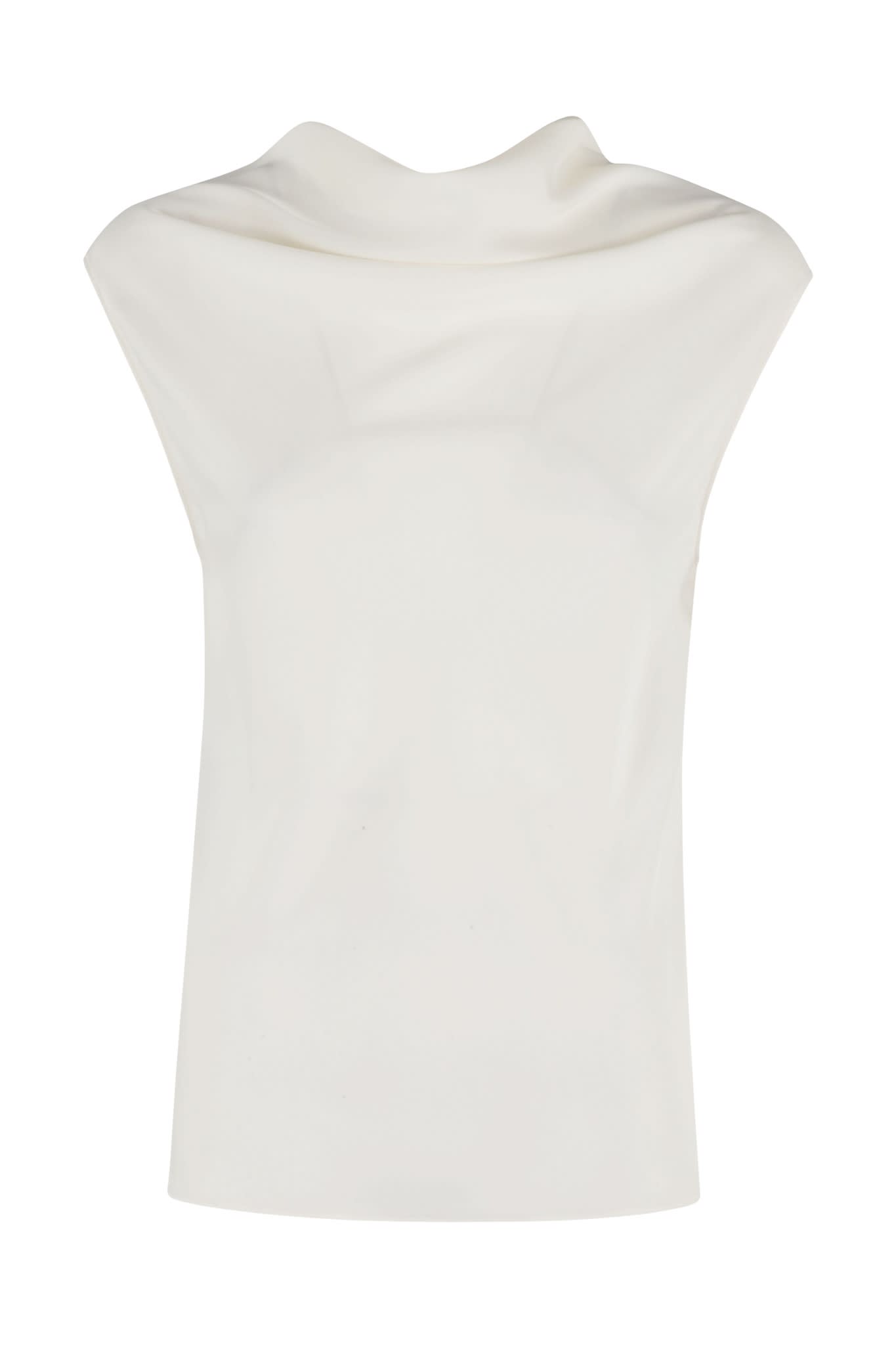Ivory Fluid Crepe Top
