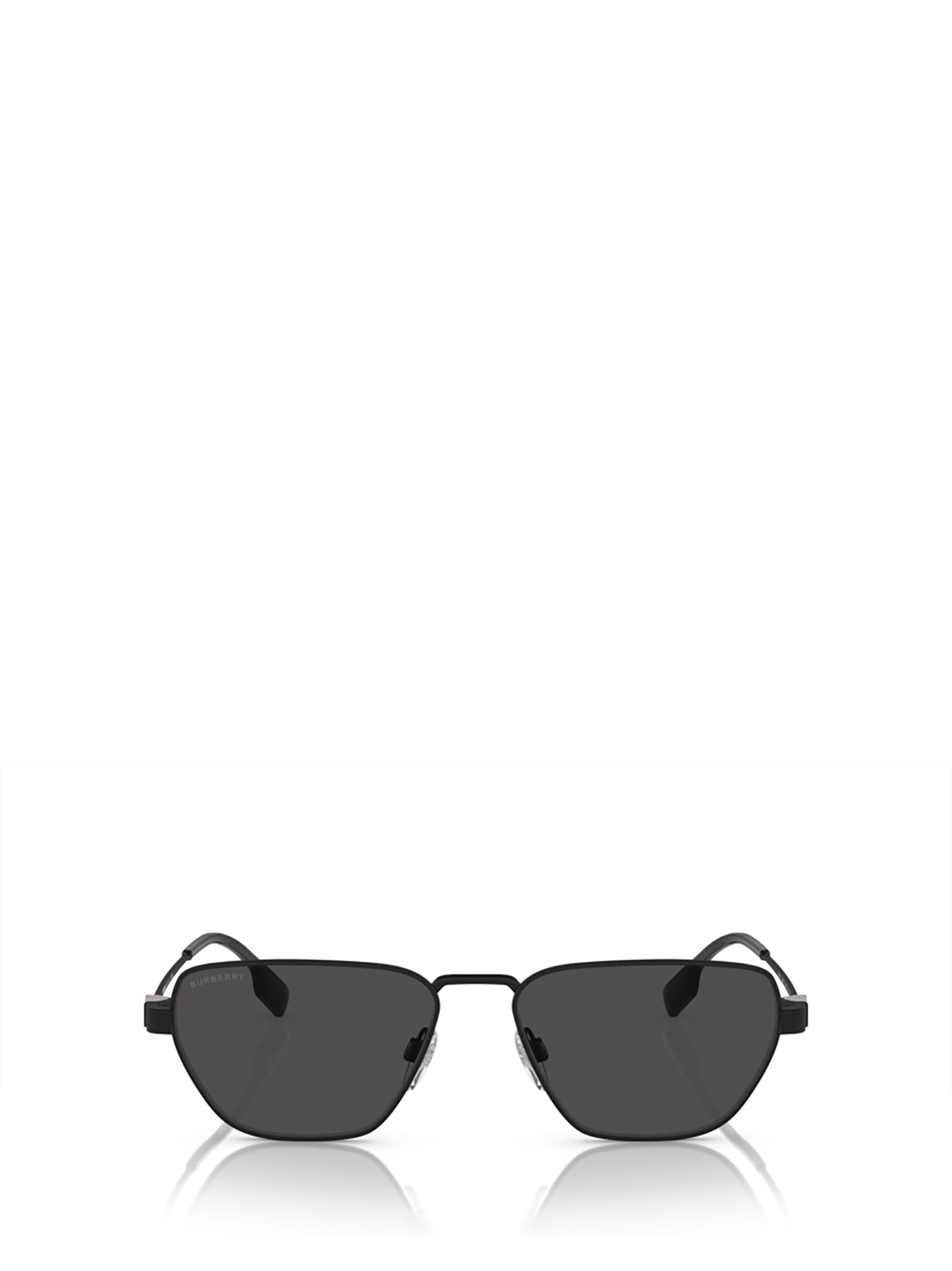 Shop Burberry Eyewear Be3146 Black Sunglasses