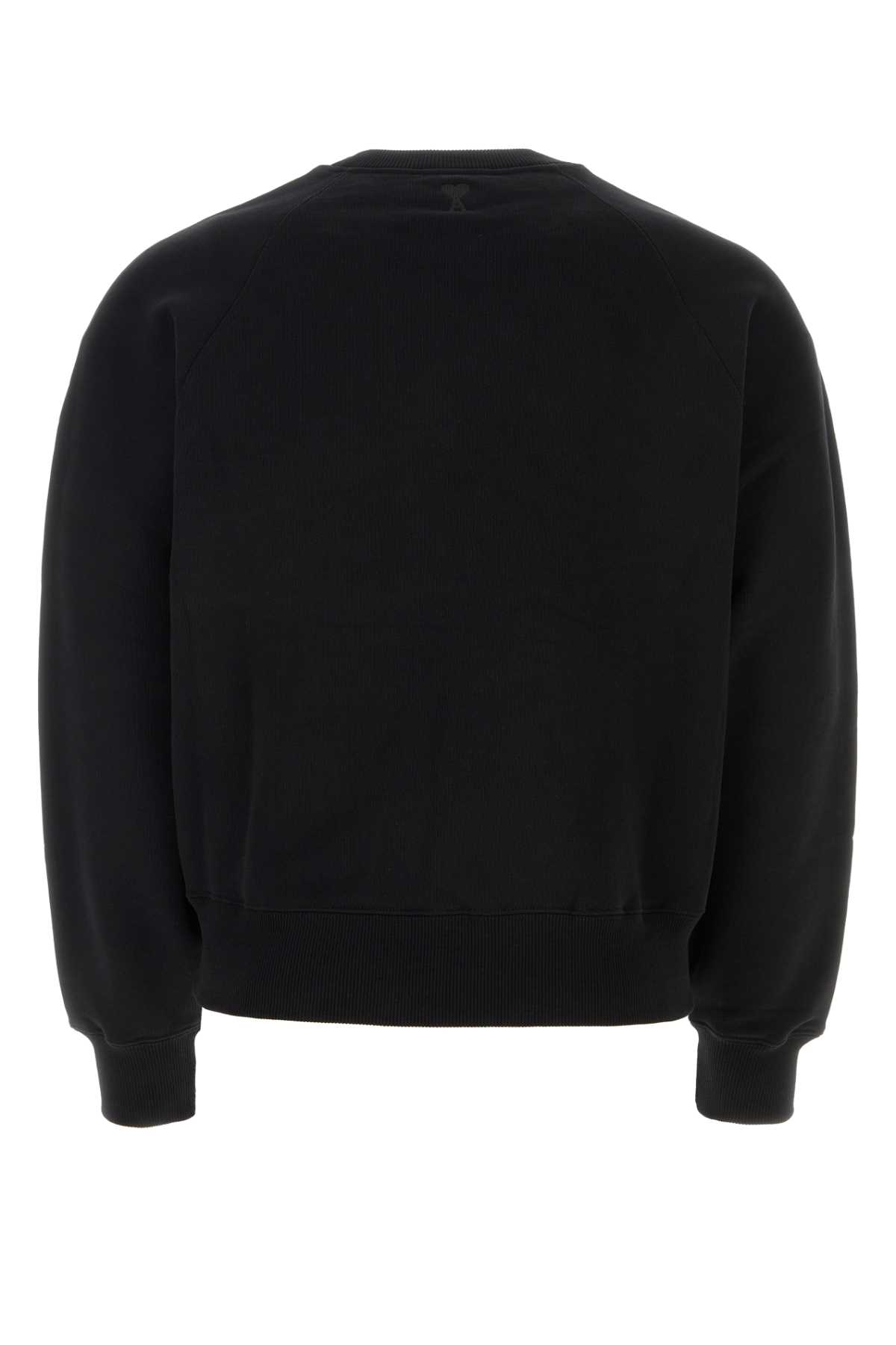 Ami Alexandre Mattiussi Black Stretch Cotton Sweatshirt