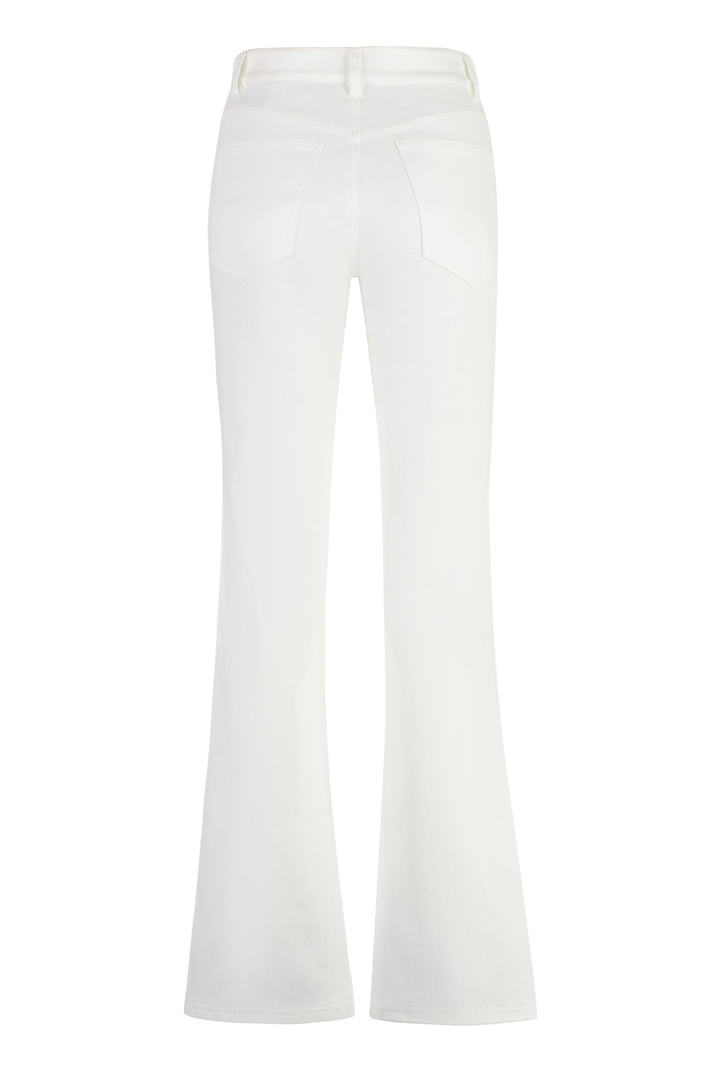 Alfieri & St.john 5-pocket Straight-leg Jeans In White