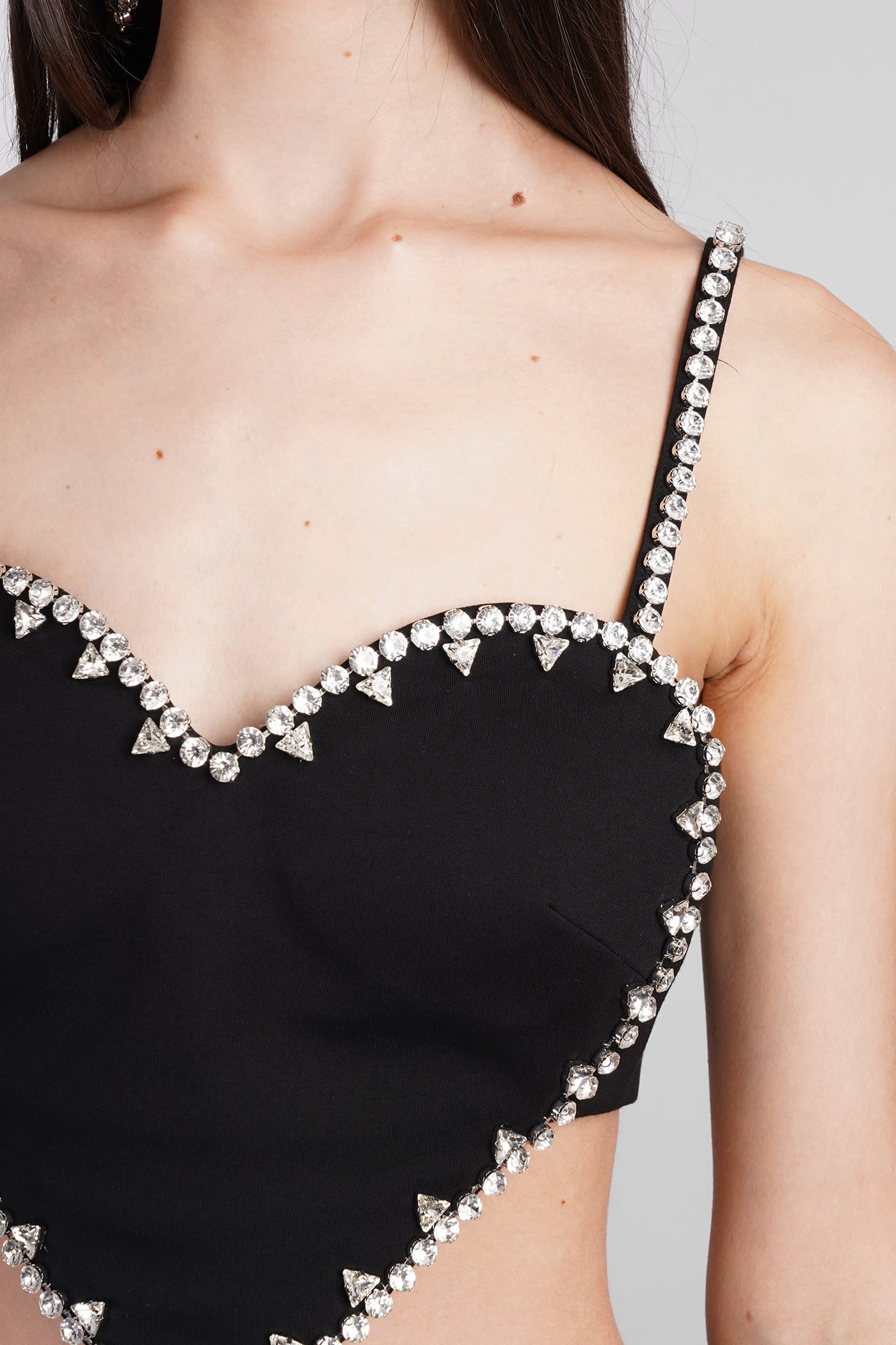 Shop Area Topwear In Black Rayon