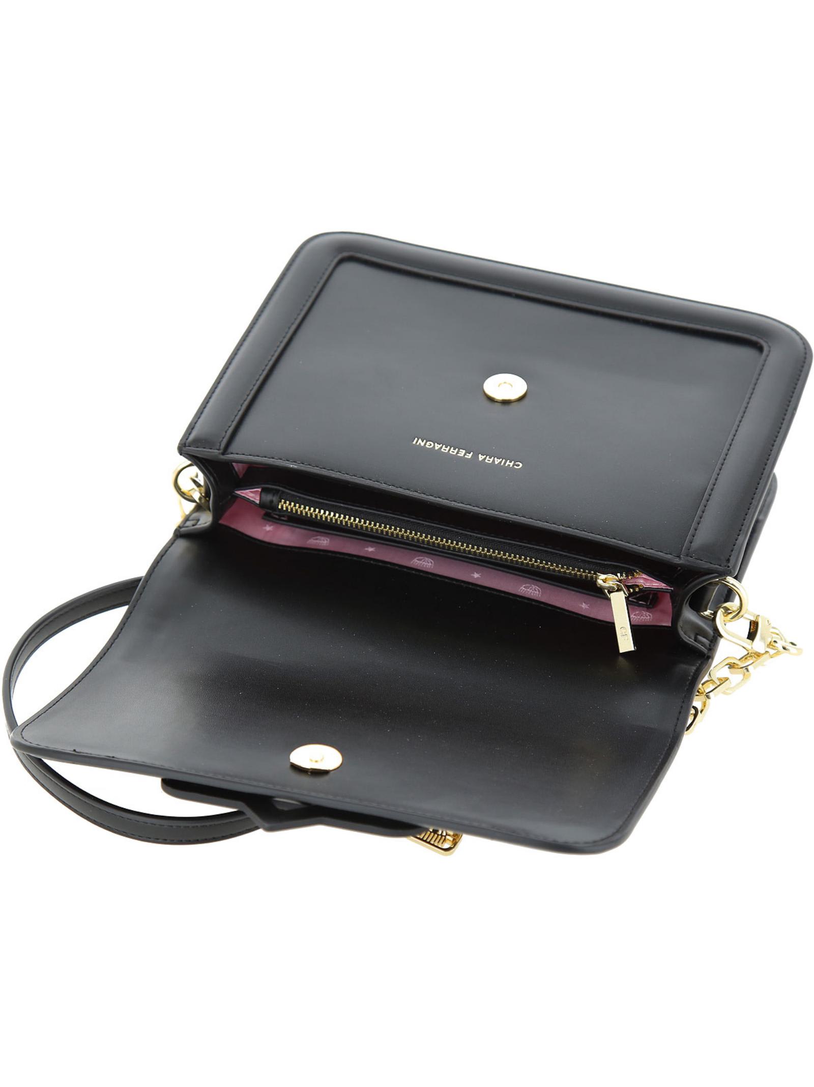 Shop Chiara Ferragni Crossbody Bag Black