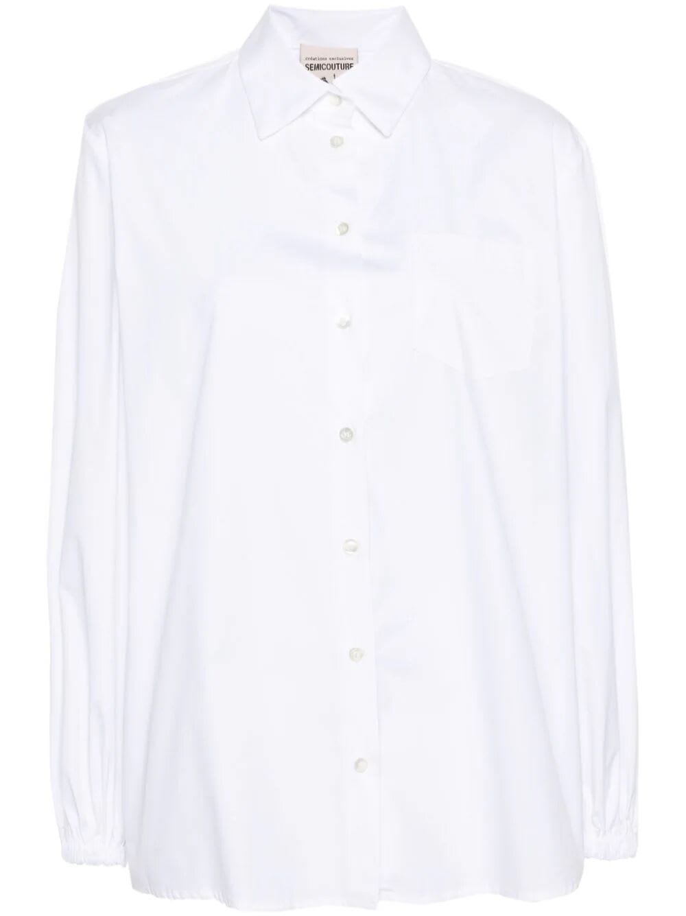 Shop Semicouture Jaime Shirt In White