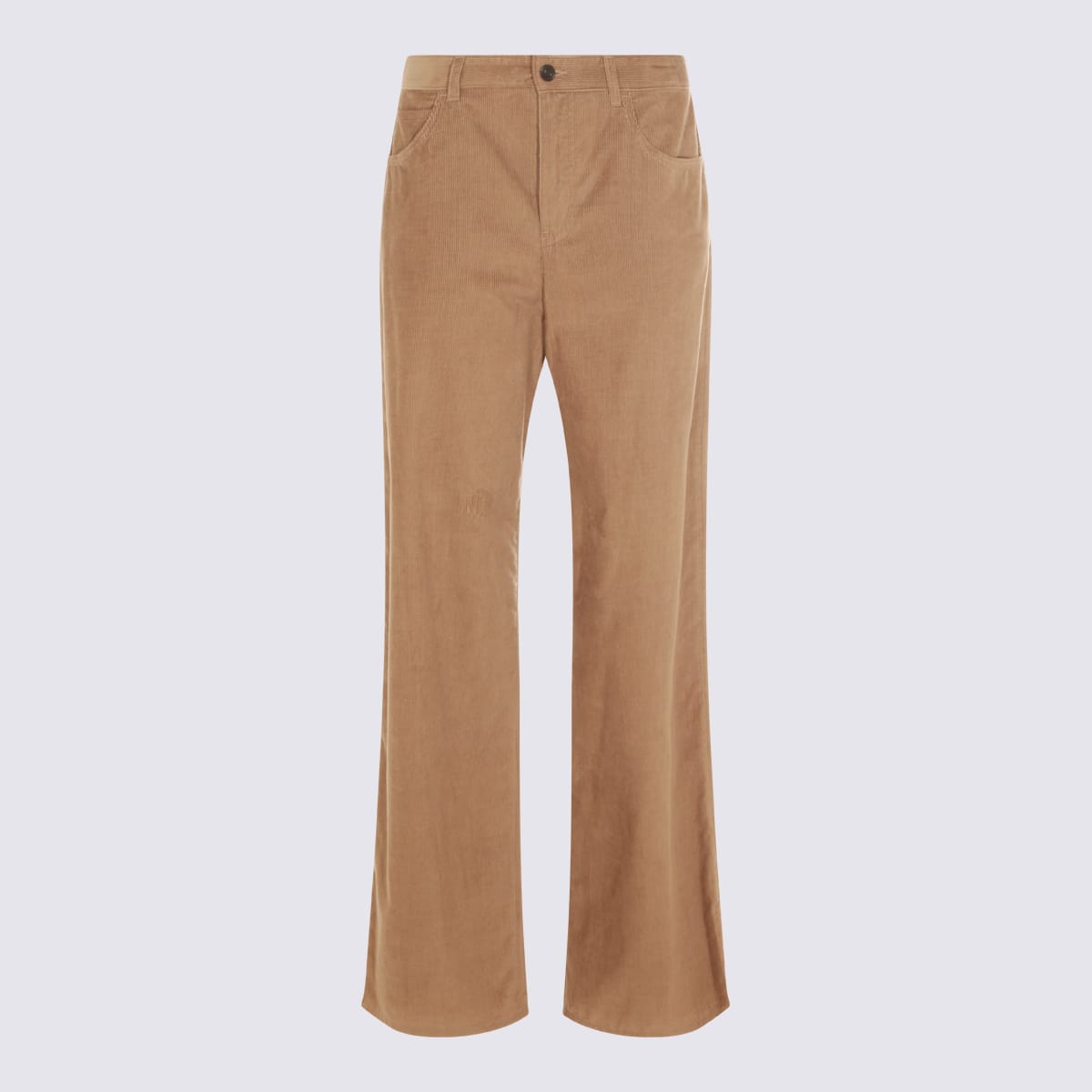 The Row Beige Cotton Pants In Brown