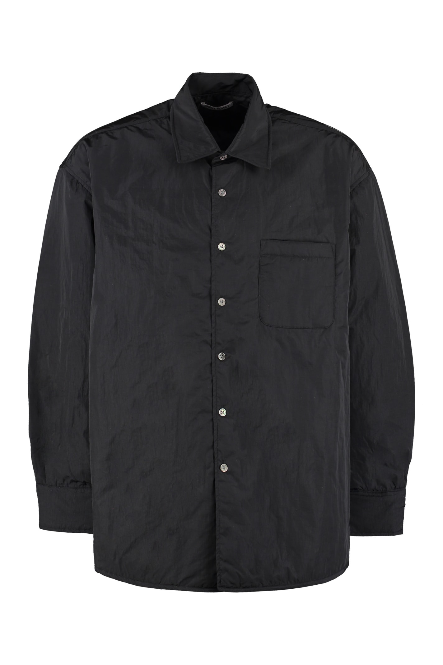 Shop Our Legacy Padded Nylon Overshirt In Black