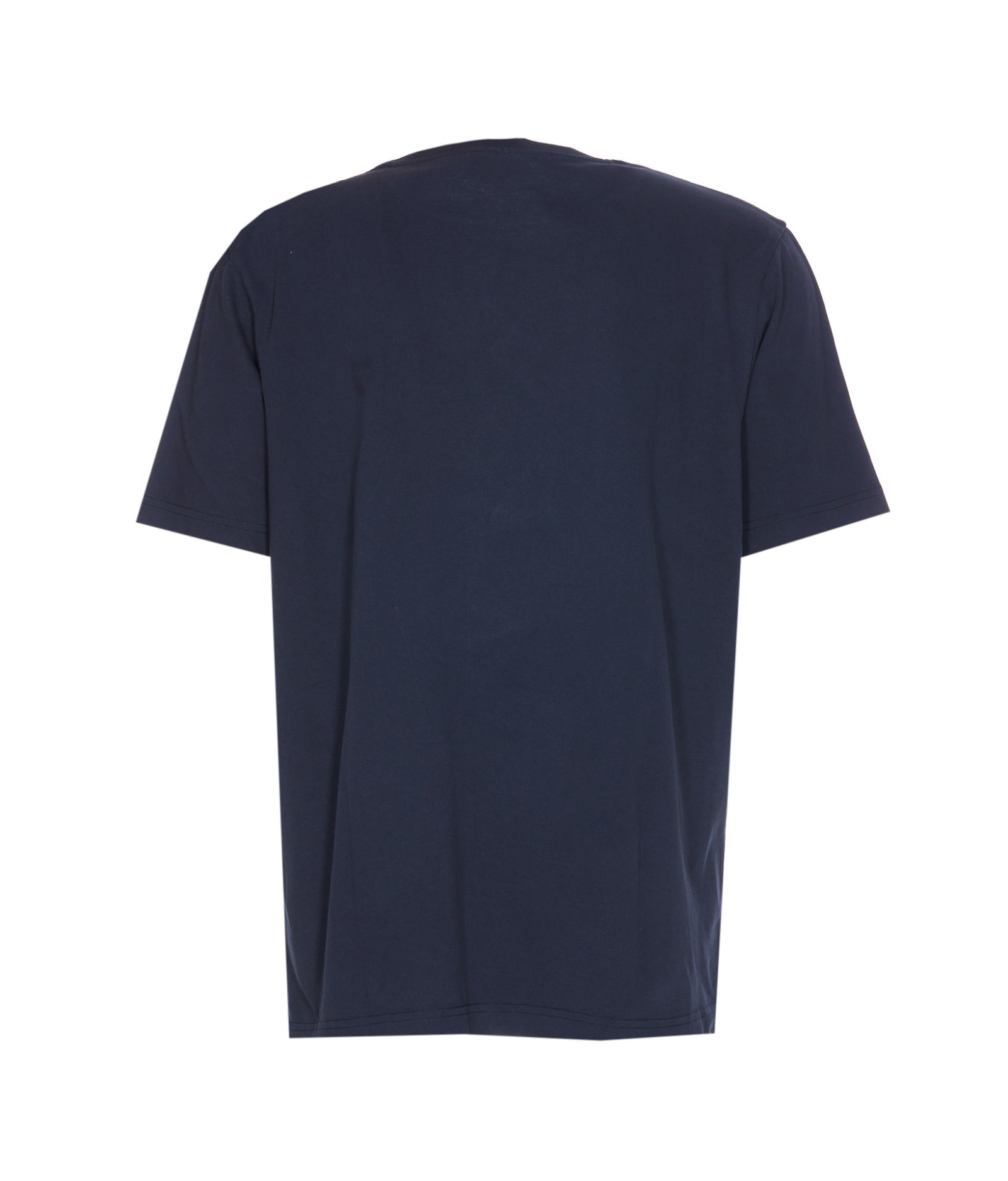 Shop Maison Kitsuné Bold Fox Head Patch Comfort T-shirt In Blue