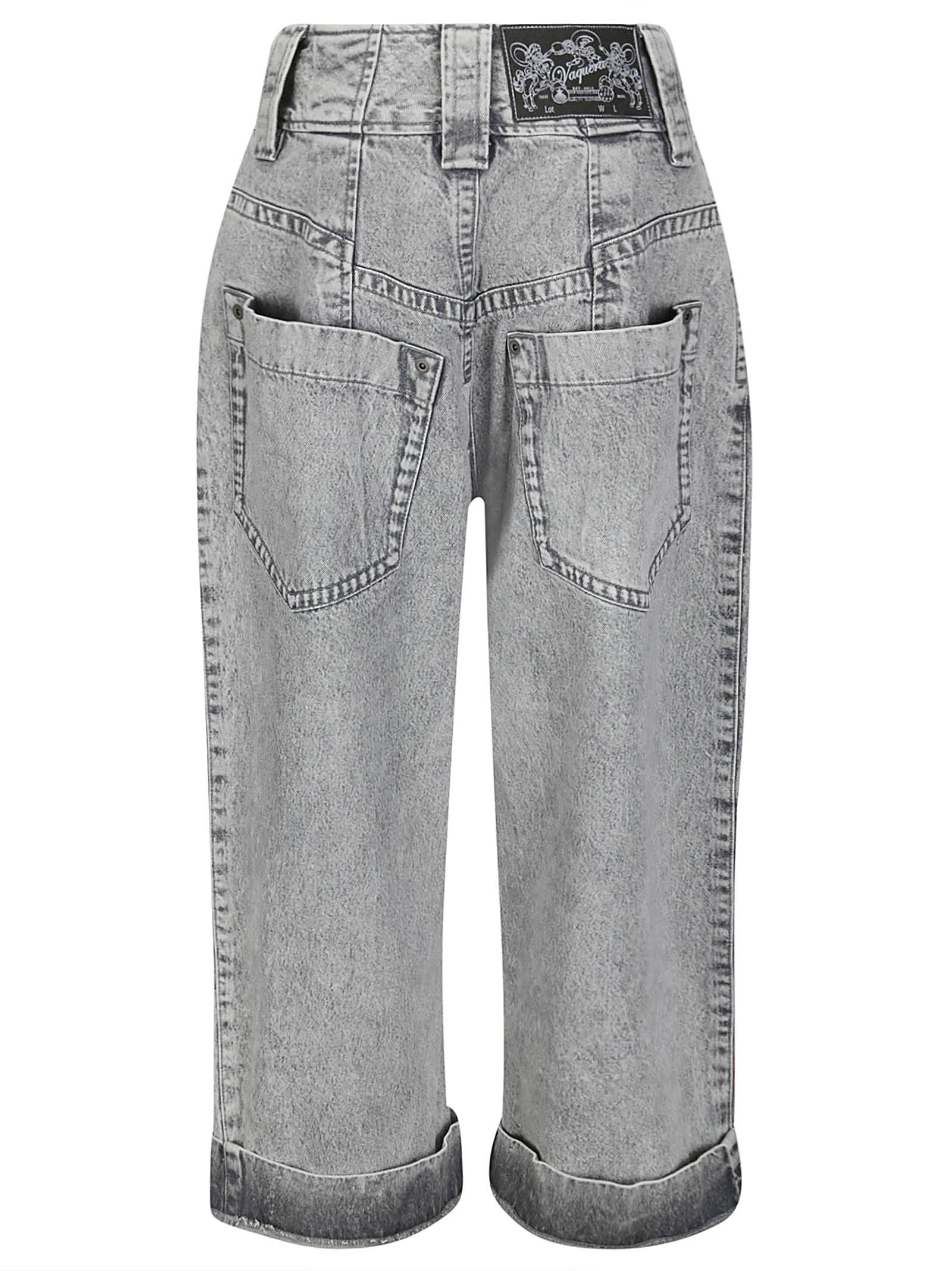 Shop Vaquera Womens Baby Jeans In Grey