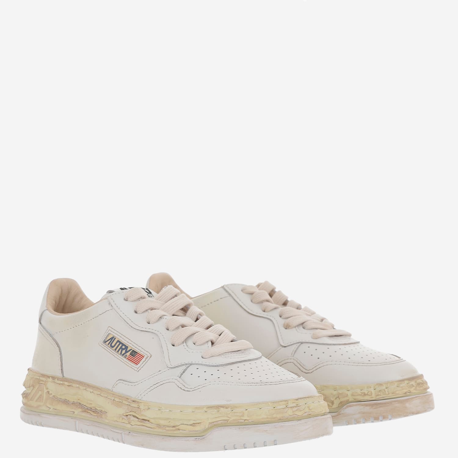 Autry Supvint Low X Mihara Yasuhiro Sneakers In White
