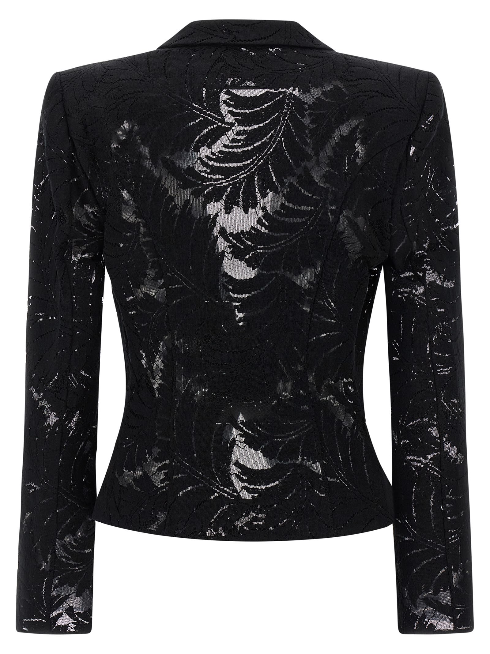 Balmain Women Lace Blazer In Black