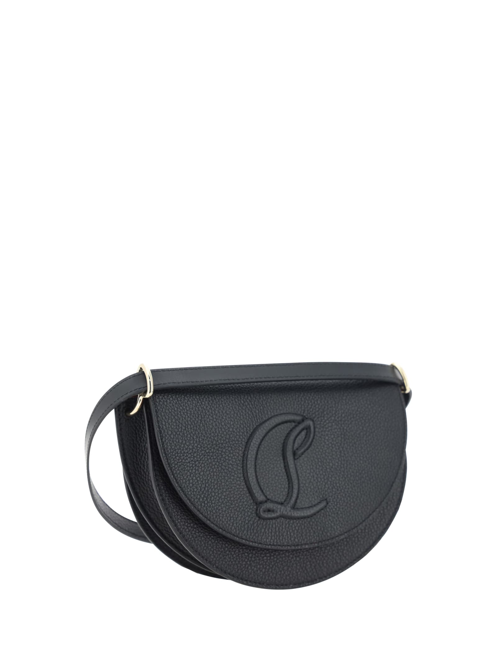 Shop Christian Louboutin By My Side Crossbody Bag In Black/black