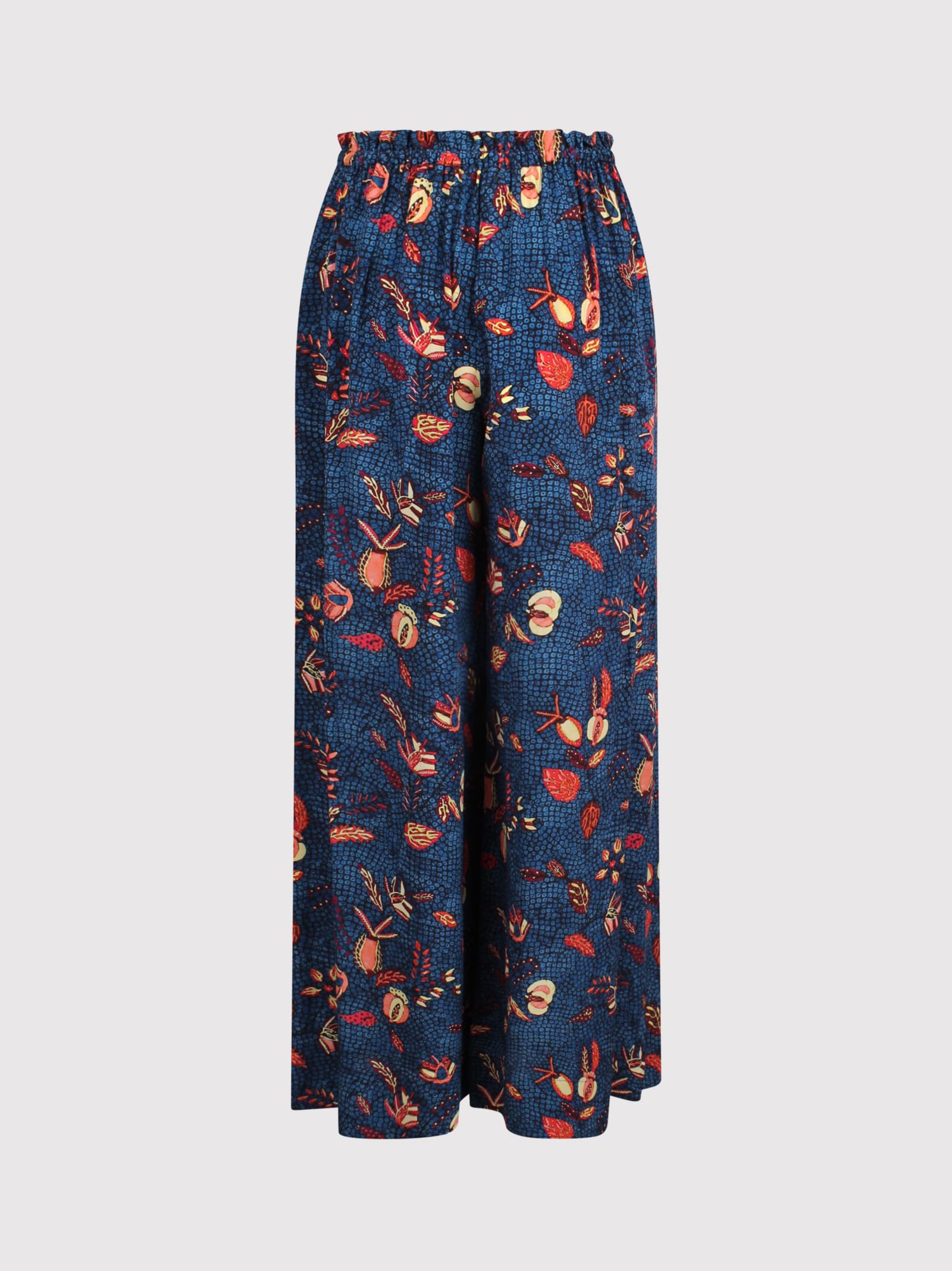 Shop Ulla Johnson Blue Dahlia High-waist Trousers