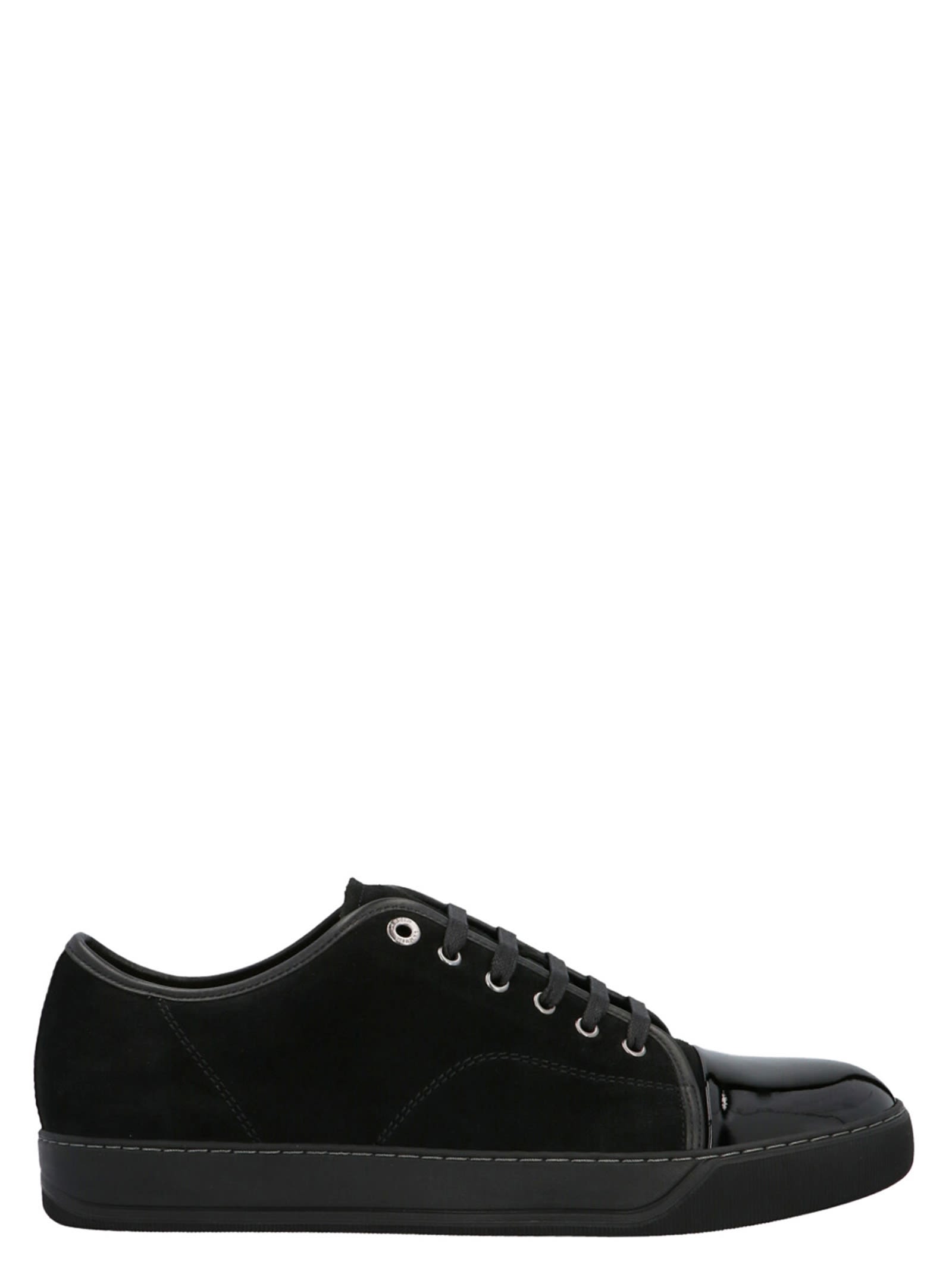 Shop Lanvin Basket Sneakers In Nero