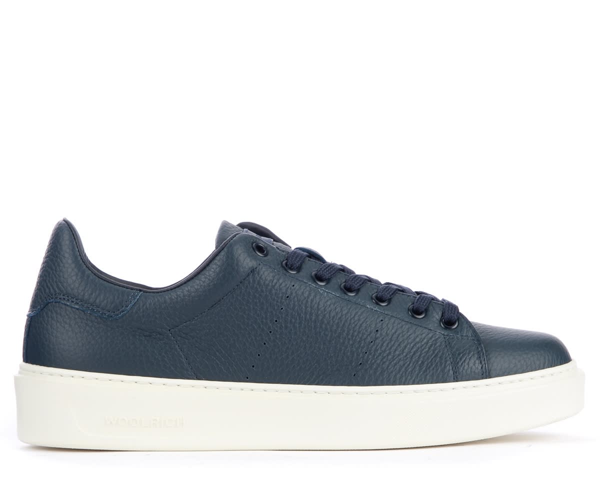 Woolrich Classic Court Navy Blue Sneaker