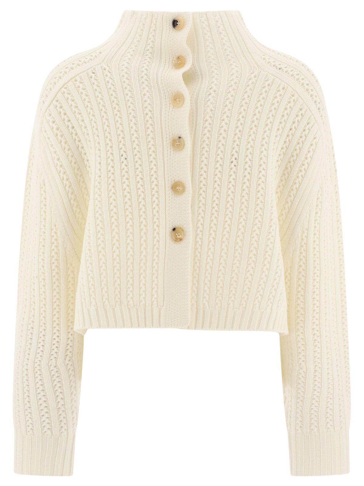 Max Mara Women's Wool And Cashmere Crop Sweater "hodeida" In Neutral