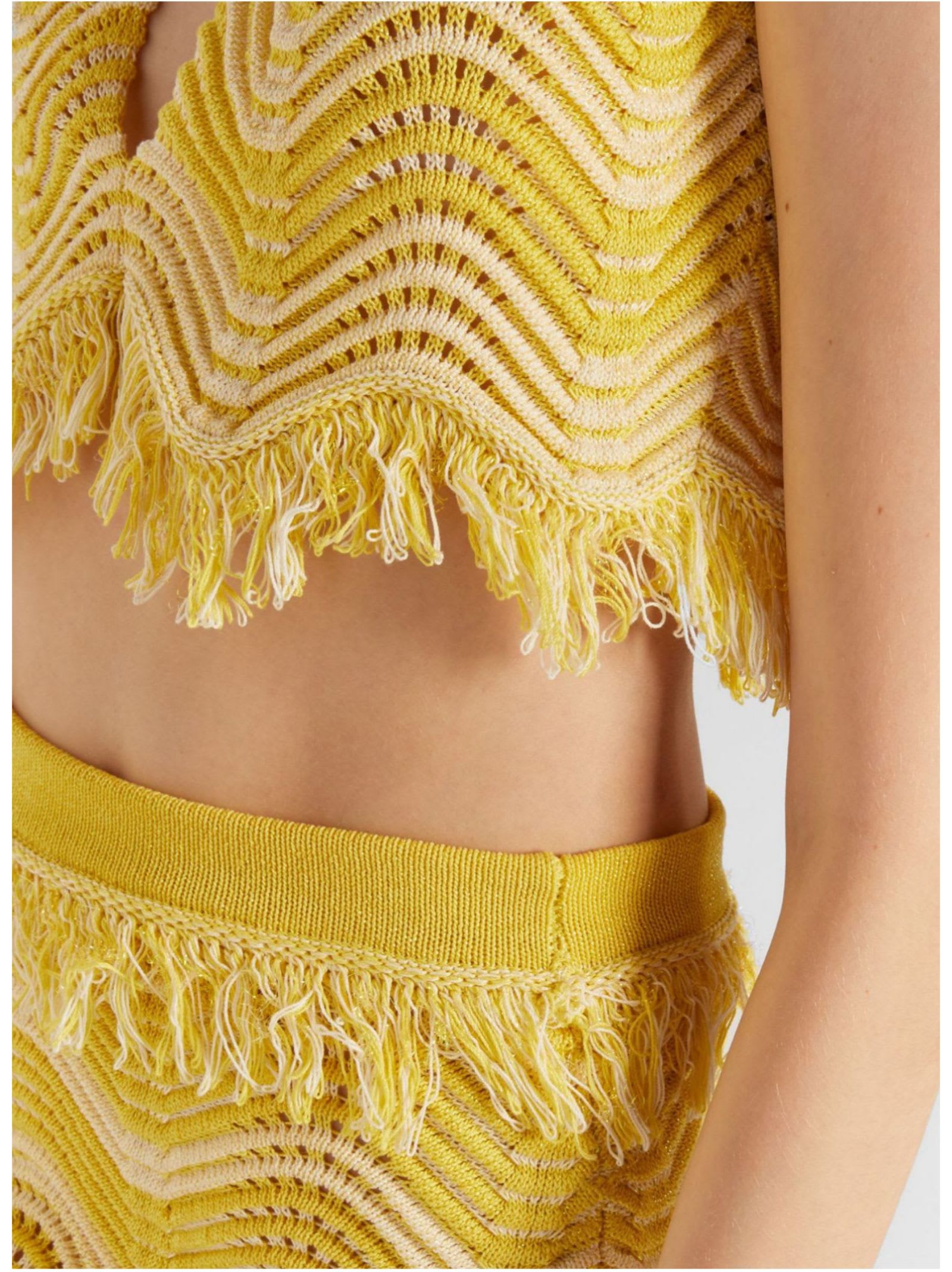 GENNY GENNY KNIT CROP TOP 