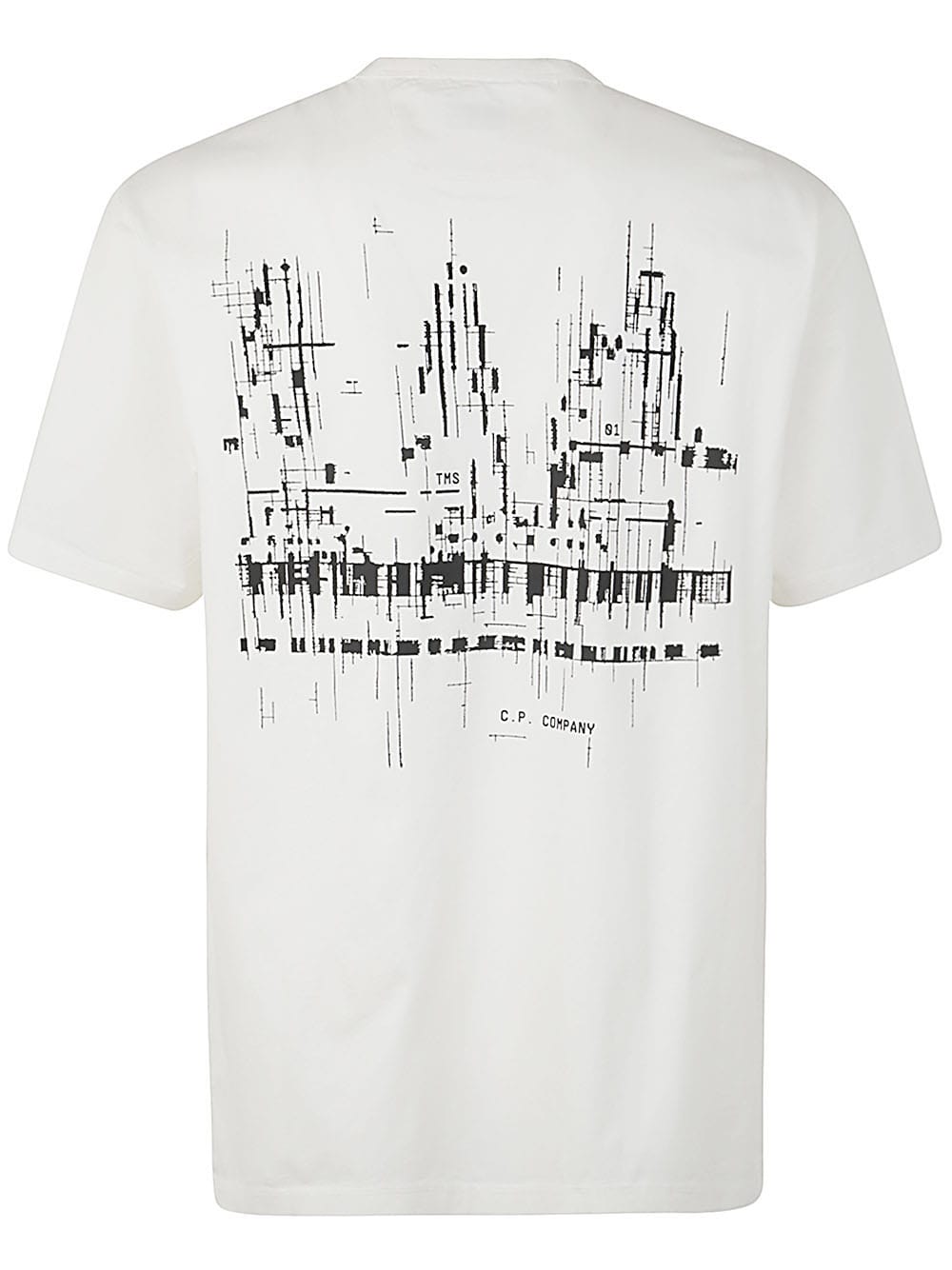 Shop C.p. Company Metropolis Series Mercerized Jersey Logo Graphic T-shirt In White