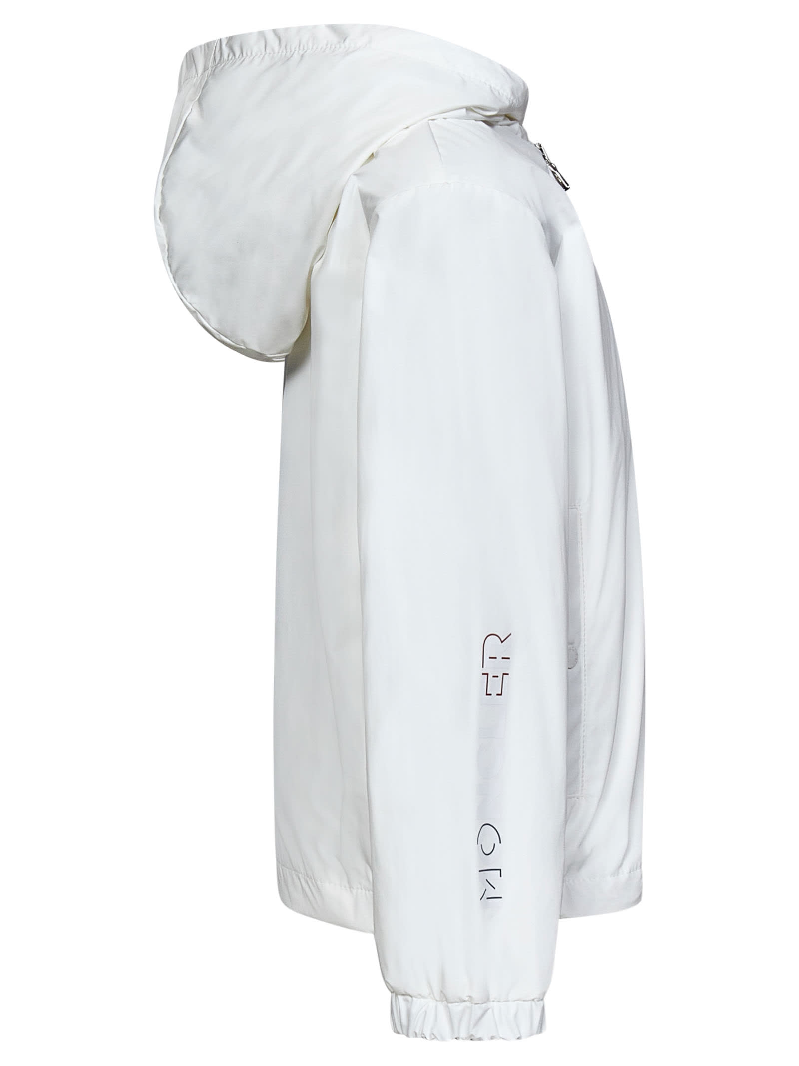 Shop Moncler Jacket In White