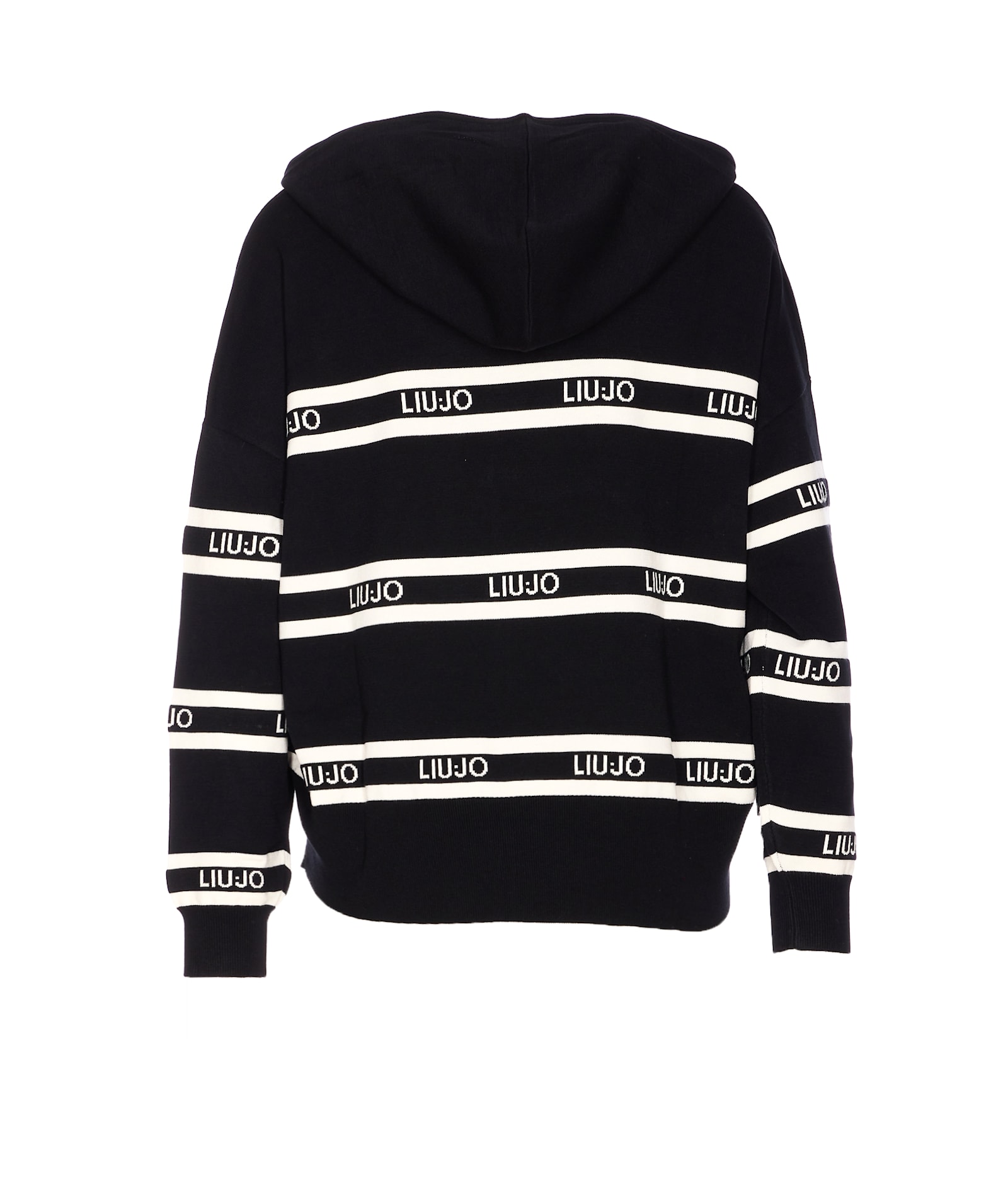 Liu •jo Knitted Sweatshirt In Black