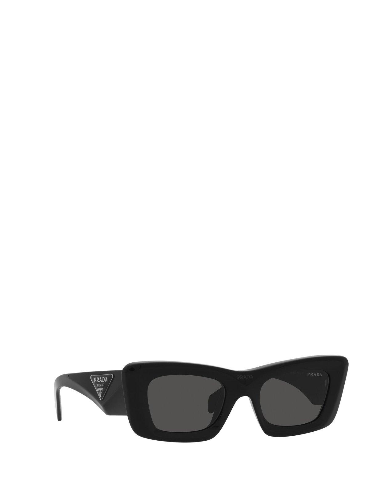 Shop Prada Cat-eye Frame Sunglasses Sunglasses In 1ab5s0 Black