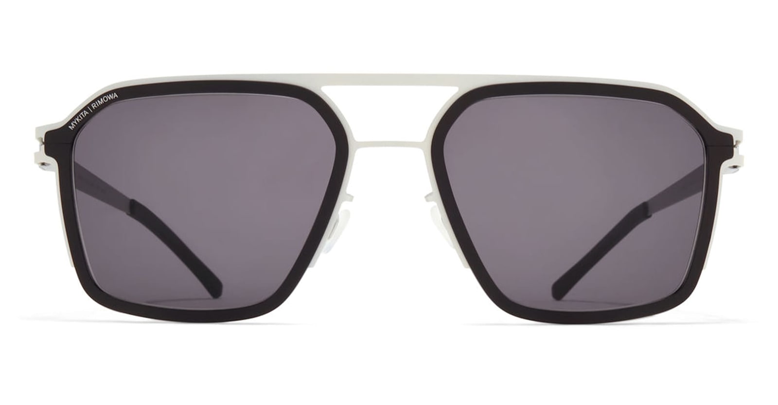 Mr003 Al1 - White Silver / Black / Coolgrey Lens Sunglasses