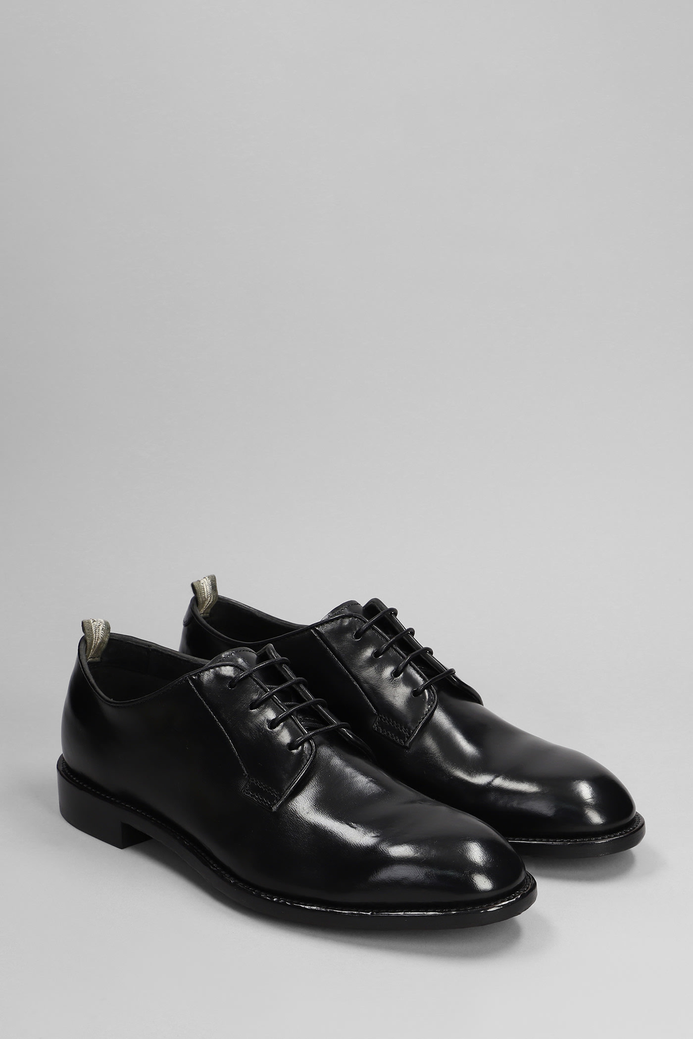 Shop Officine Creative Signature 001 Lace Up Shoes In Black Leather