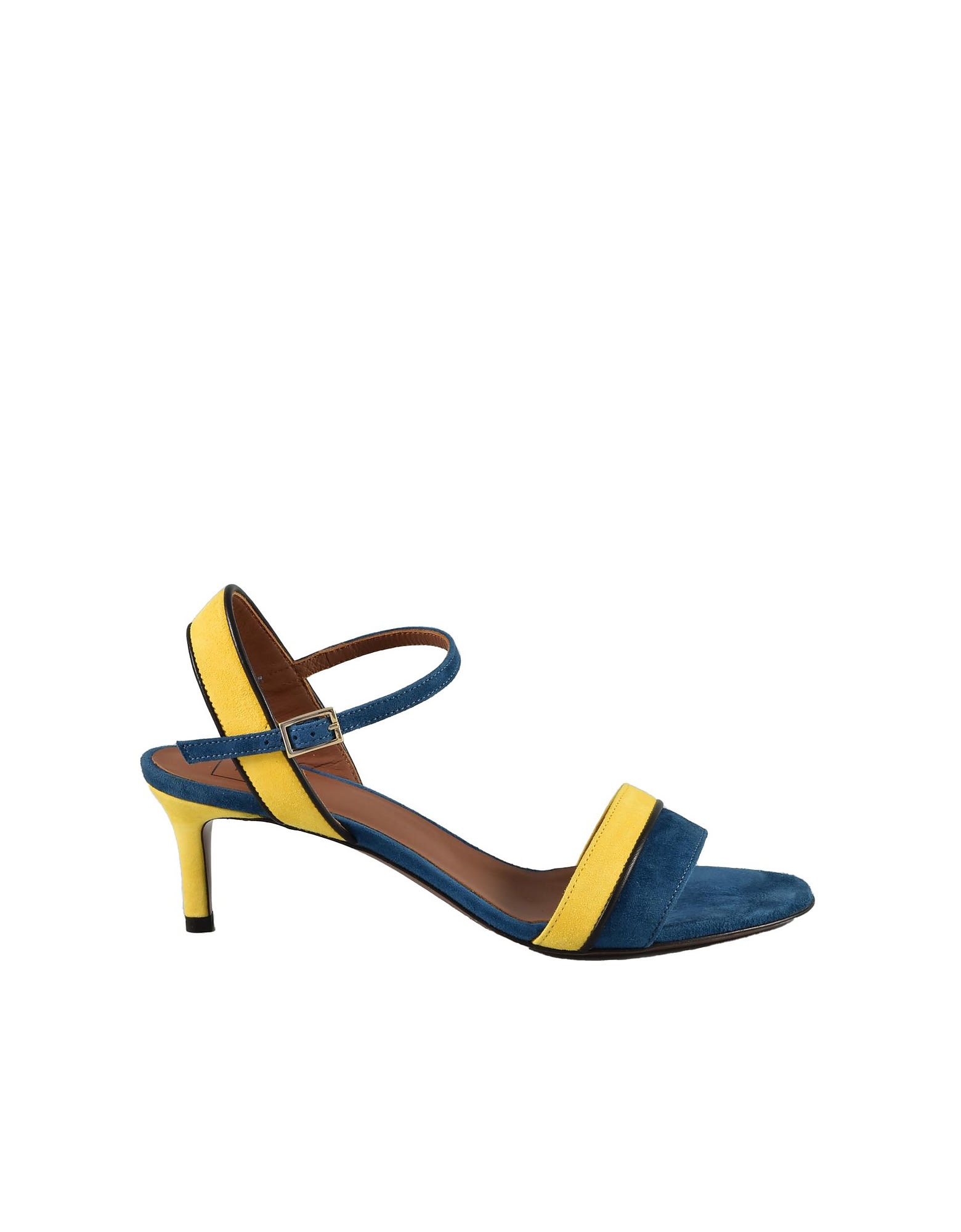 L'Autre Chose Womens Blue / Yellow Sandals