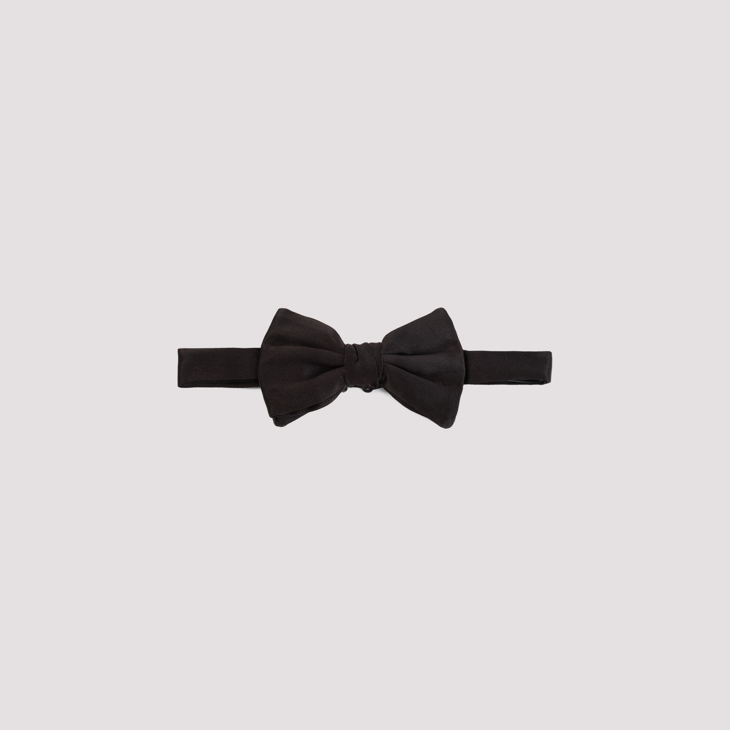 Giorgio Armani Metallic Dot Print Silk Bow Tie In Nero
