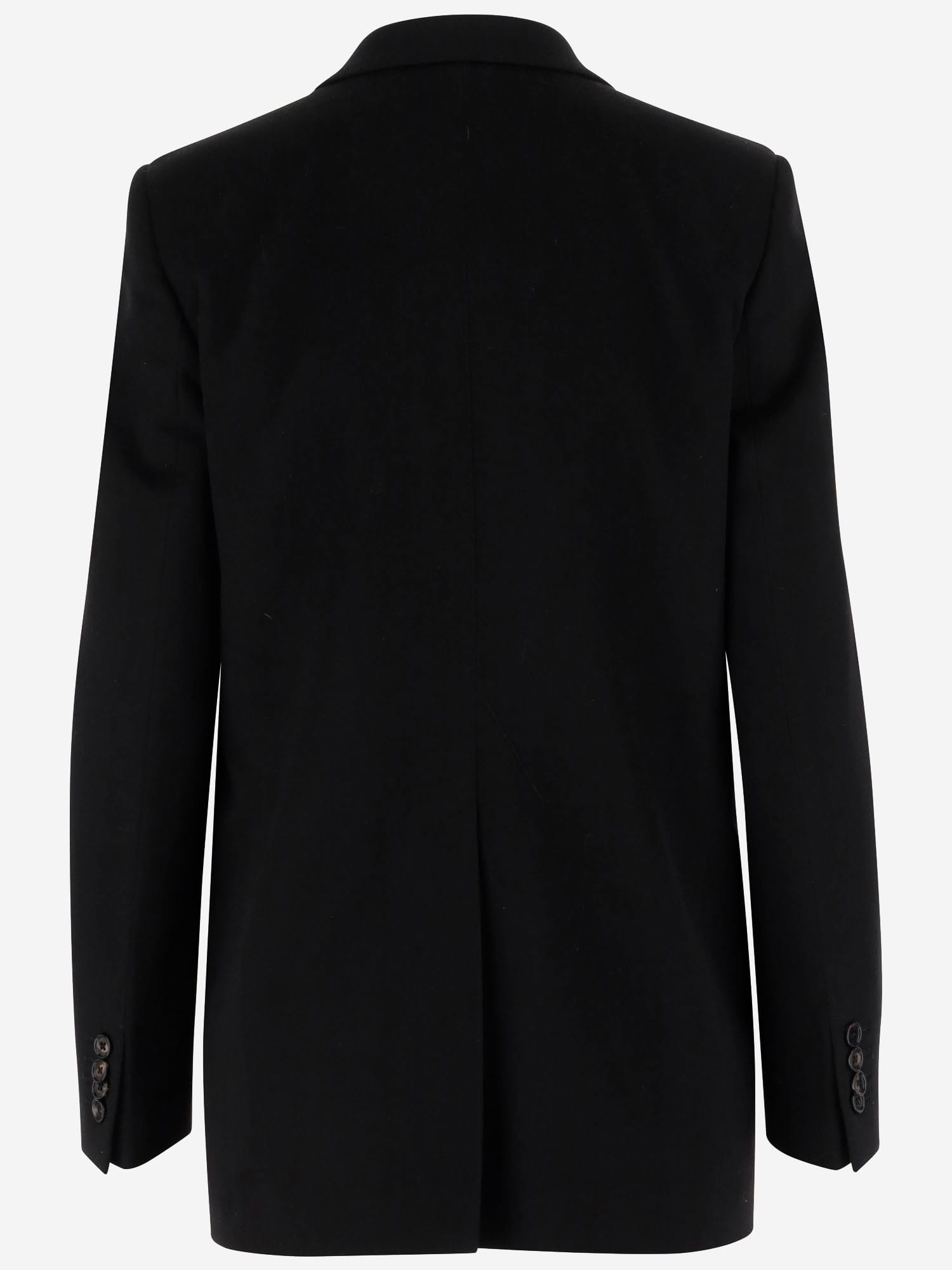 Tagliatore Two-button Cashmere Long Jacket In Black