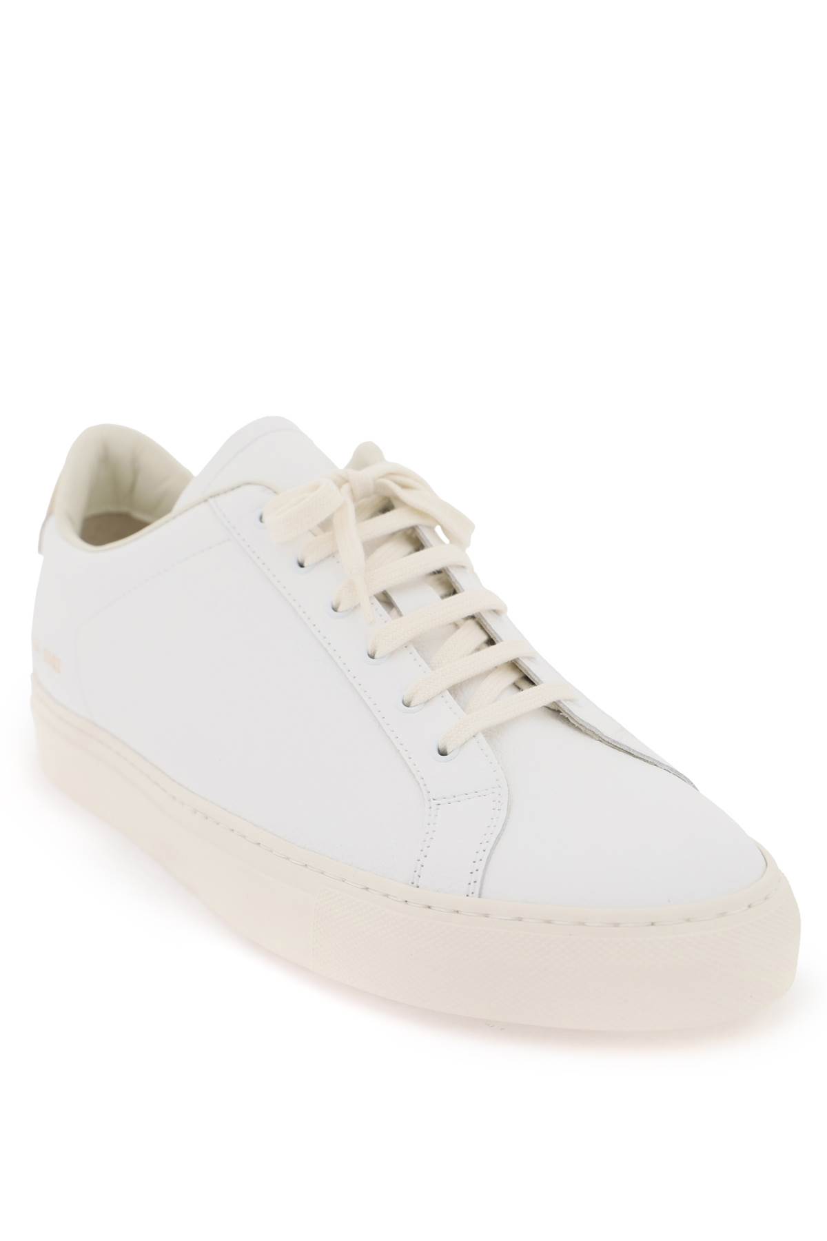 Shop Common Projects Retro Low Top Sne In White Tan (white)