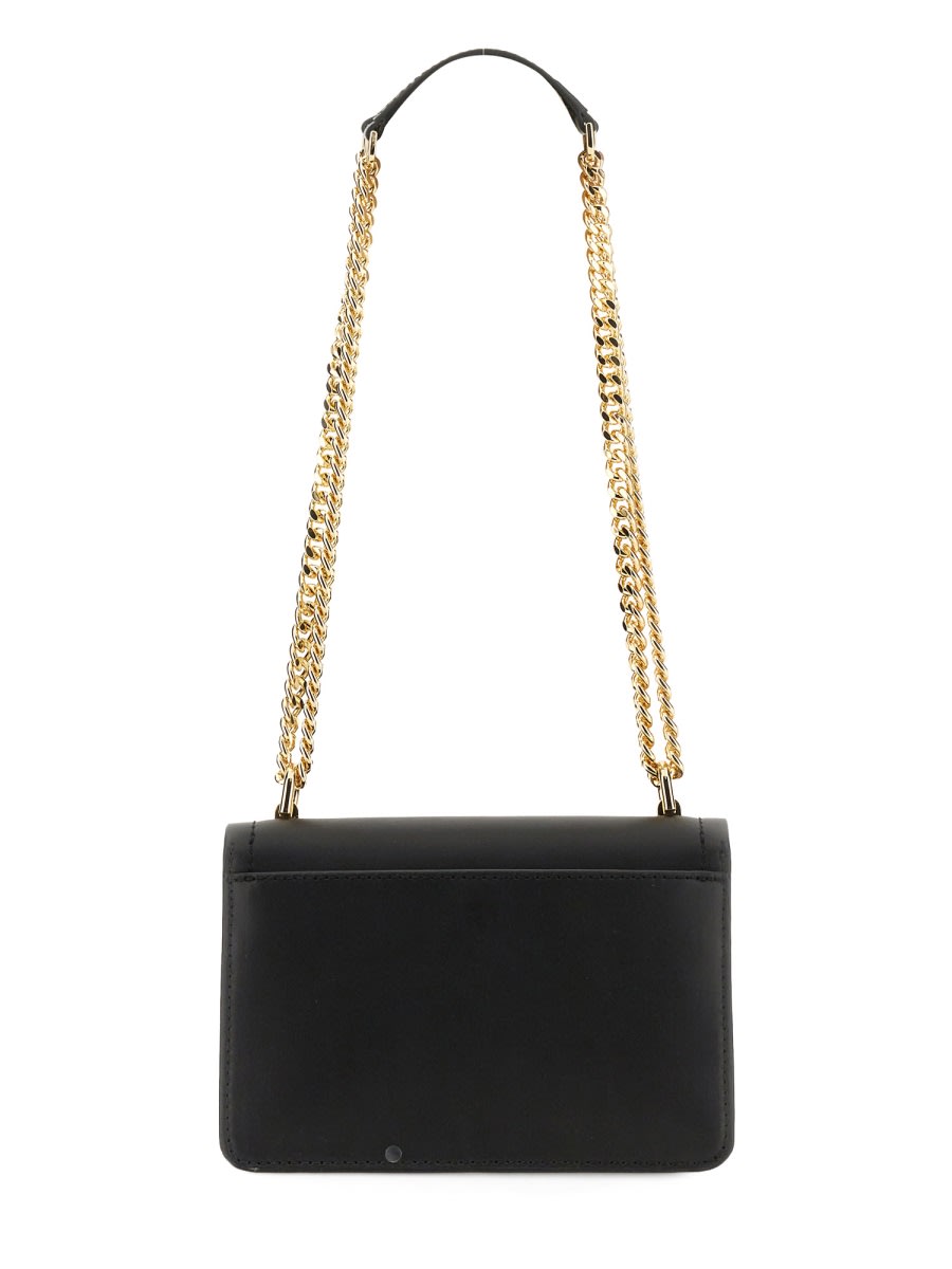 Shop Michael Kors Extra-small Heather Shoulder Bag In Black