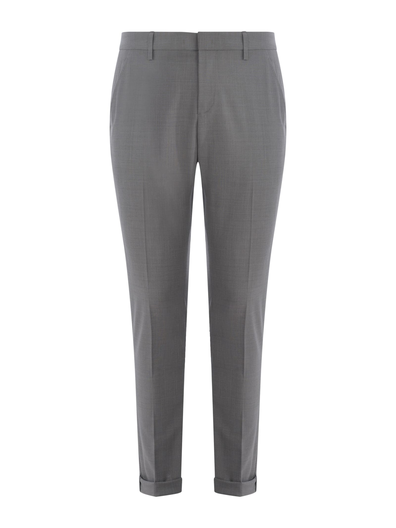 DONDUP TROUSERS DONDUP GAUBERT IN STRETCH WOOL AVAILABILITY SHOP POMPEII