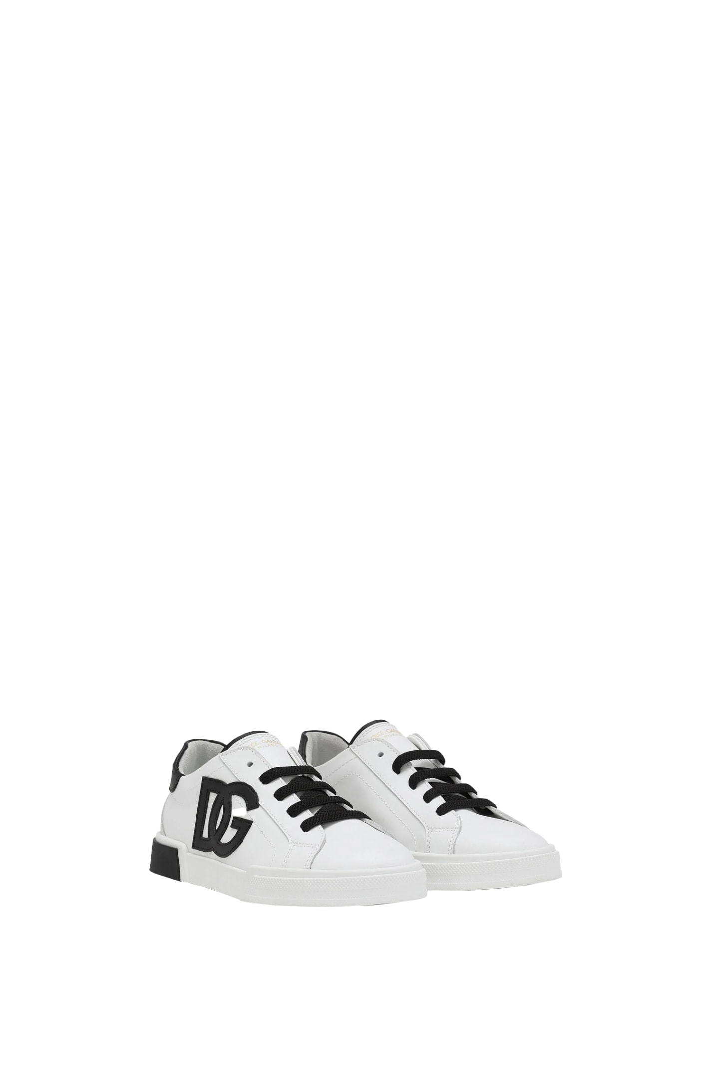 Shop Dolce & Gabbana Vintage Portofino Sneakers In White