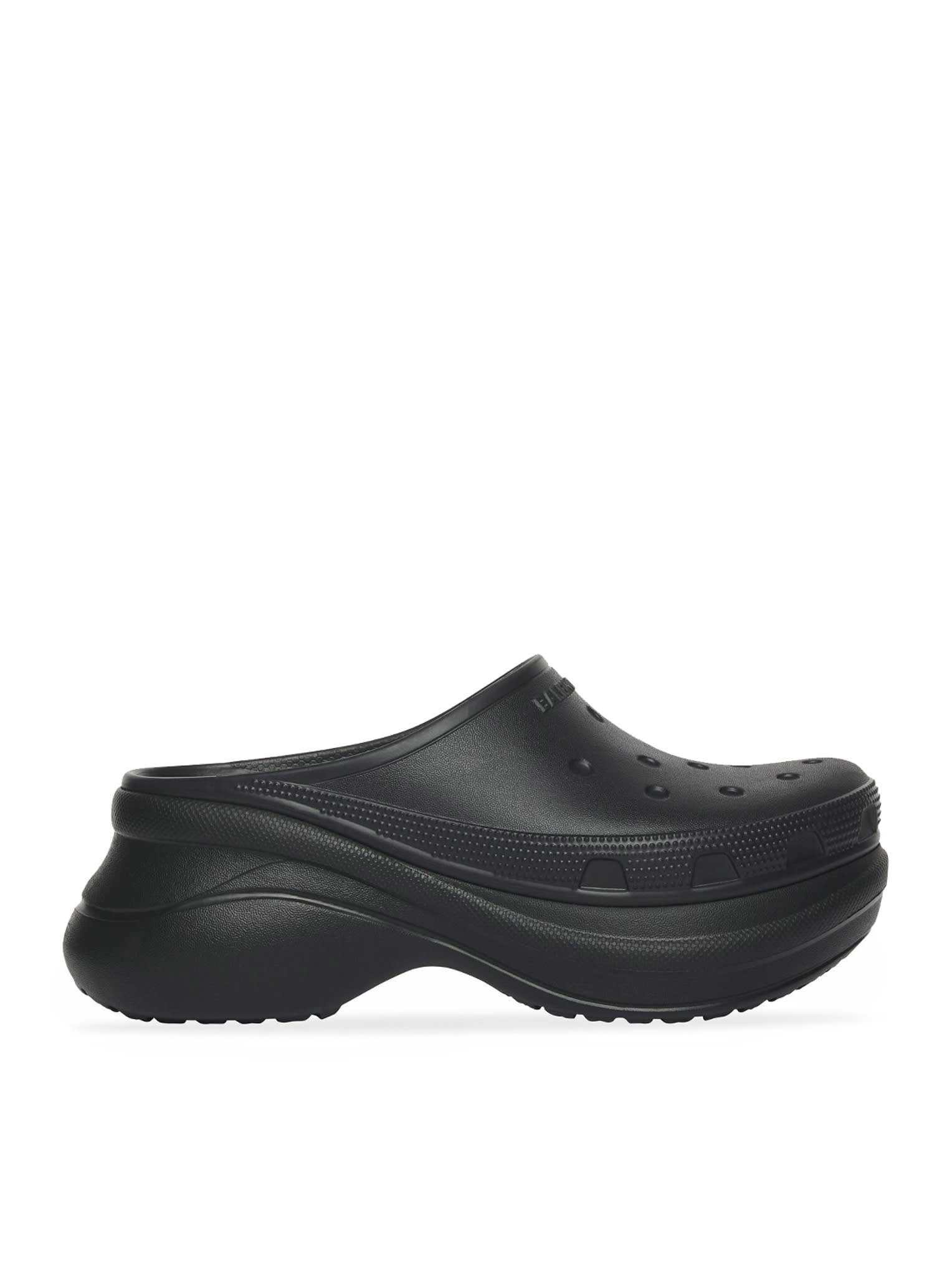 Balenciaga Sandali Slip-on Crocs  Da Donna In Nero In Black