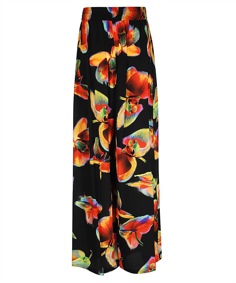 Alexander Mcqueen Silk Trousers In Nero