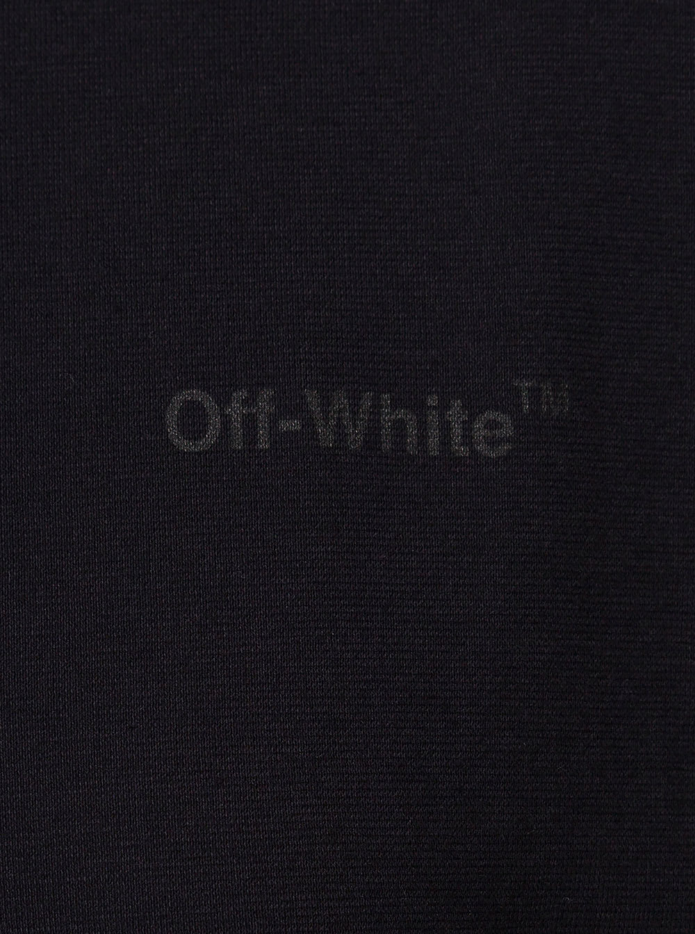 Shop Off-white Black Crewneck T-shirt With Tonal Logo And Diag Print In Cotton Woman