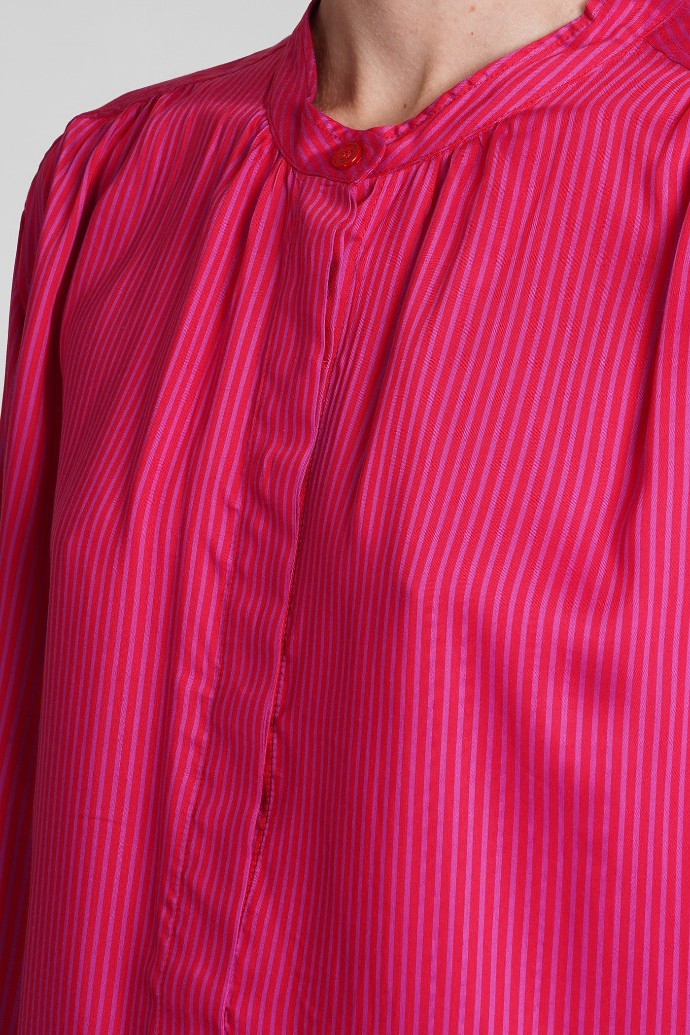 Shop Isabel Marant Ulys Topwear In Fuxia Viscose In Pink/purple