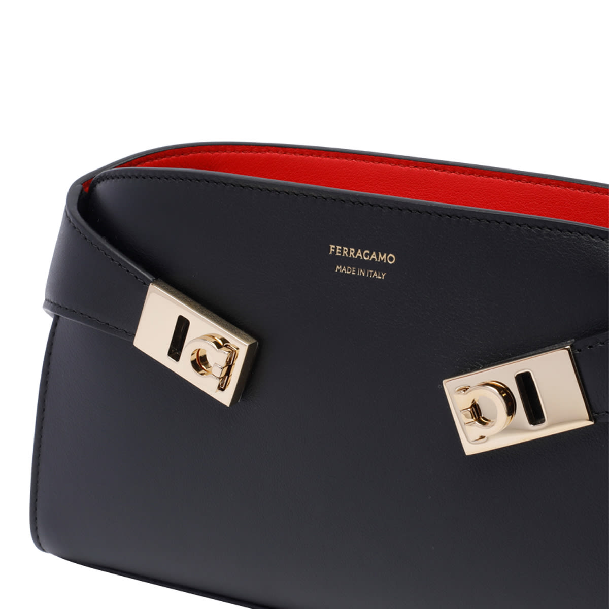 Shop Ferragamo Hug Crossbody Bag In Black