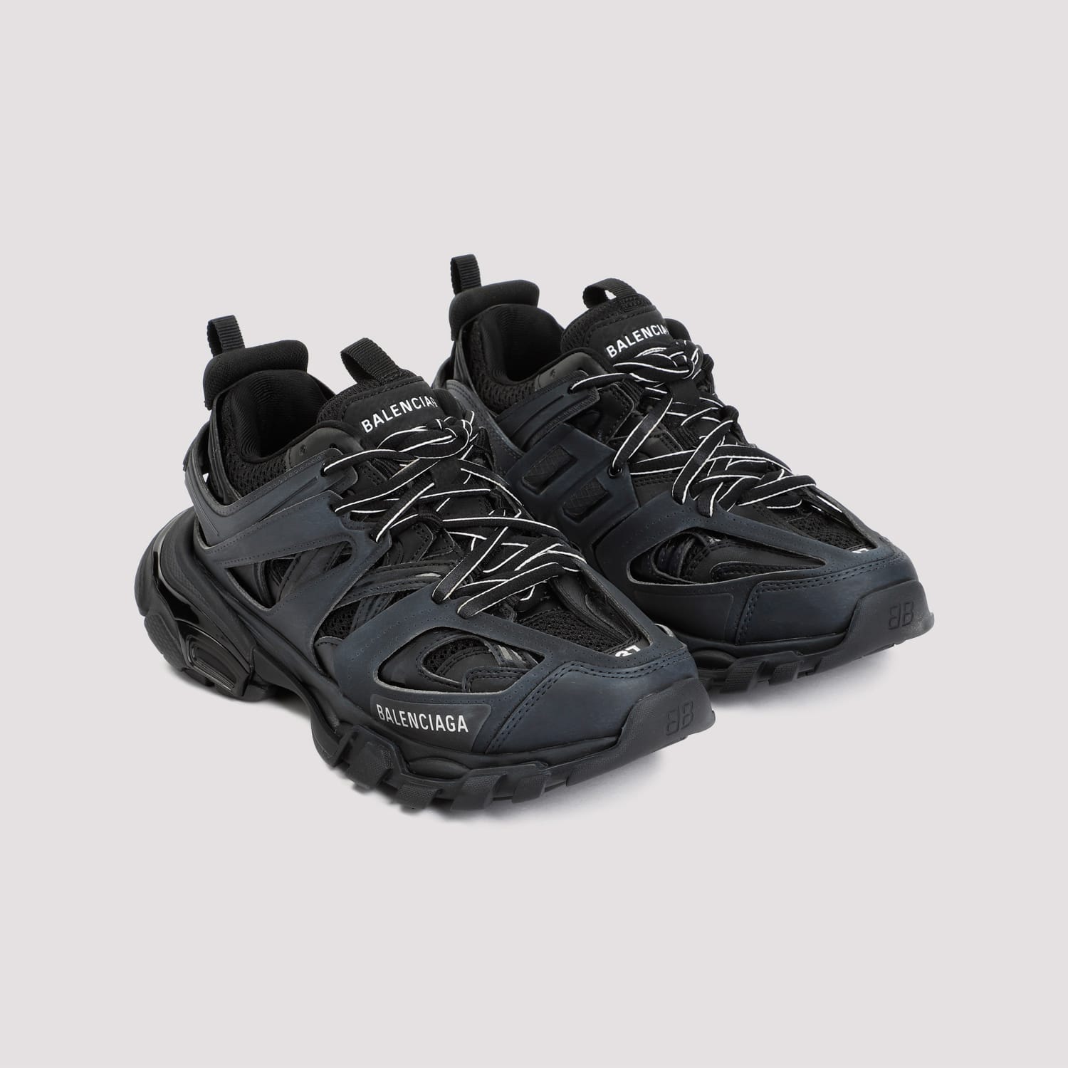 Balenciaga Track Trainers With Embossed Logos In Multi