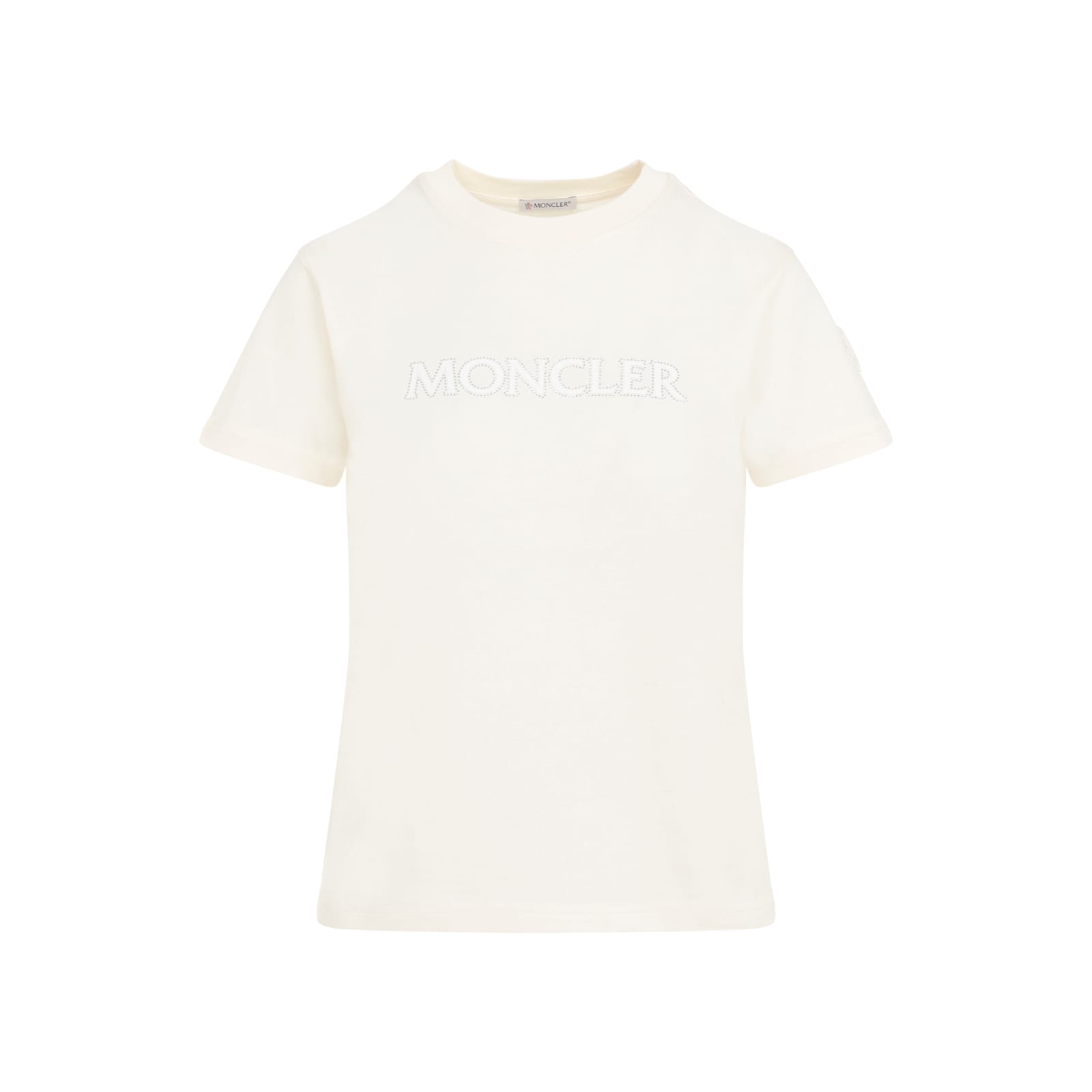 Shop Moncler T-shirt In Natural