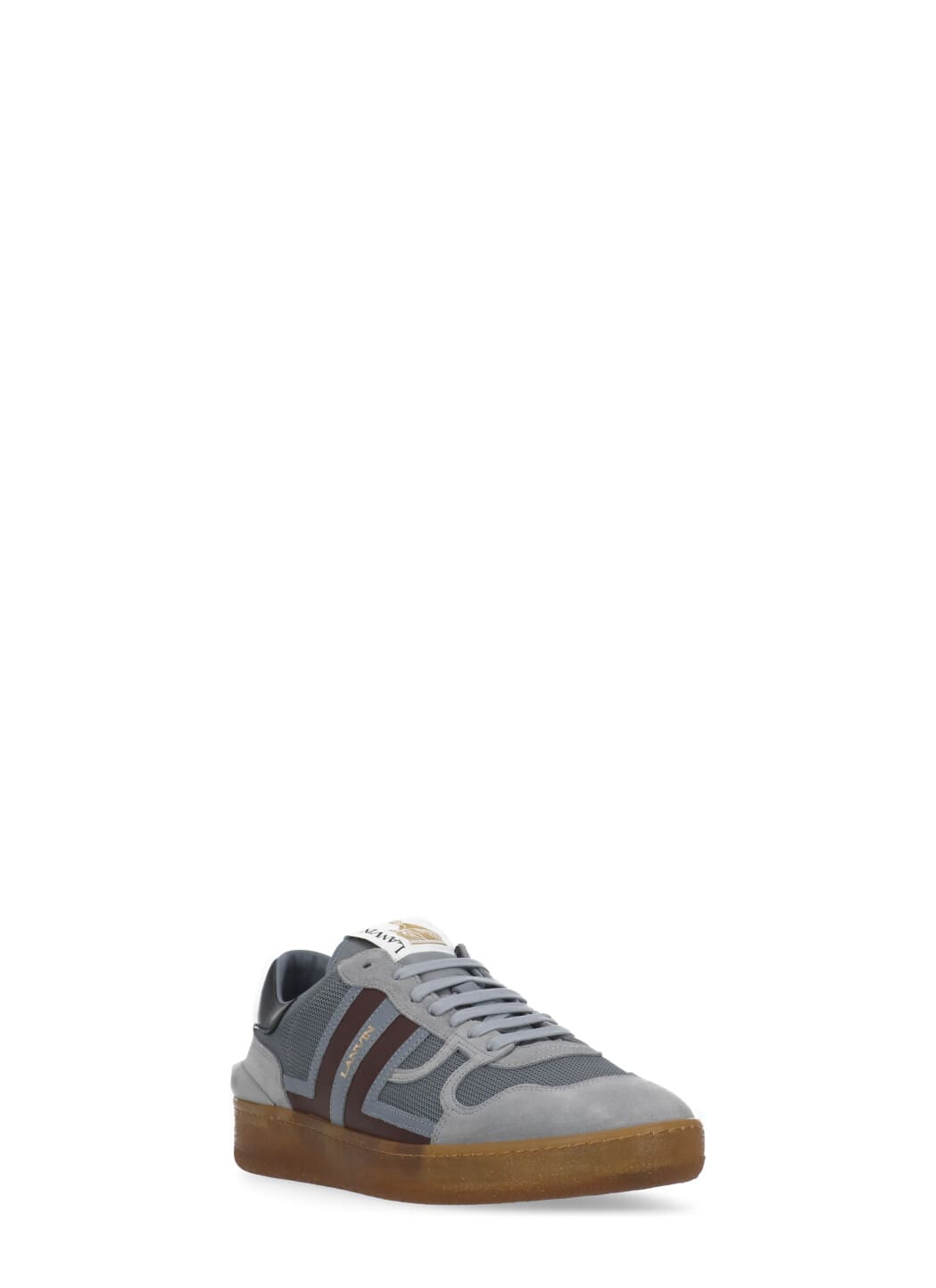 Shop Lanvin Clay Baskets Sneakers In Grey