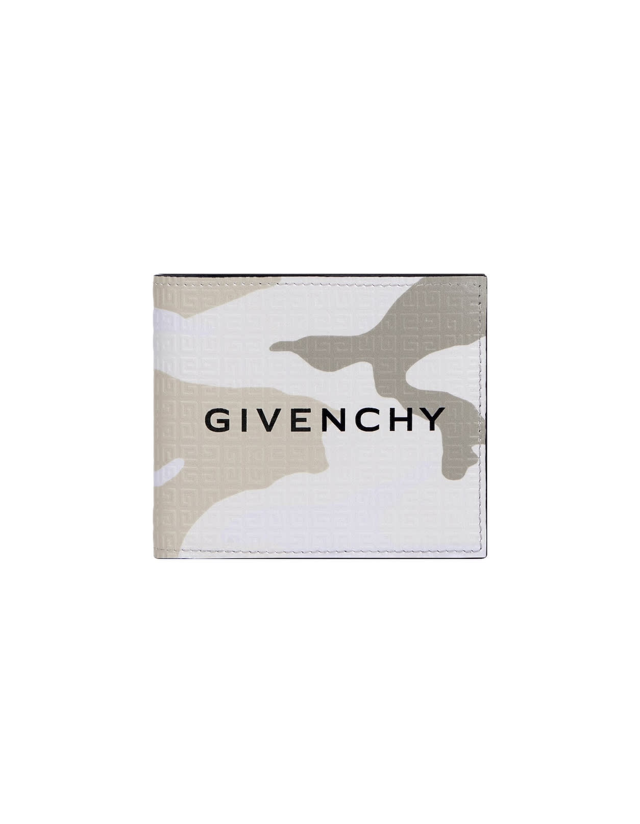 Givenchy Man  Wallet In 4g Camouflage Leather In Military Green
