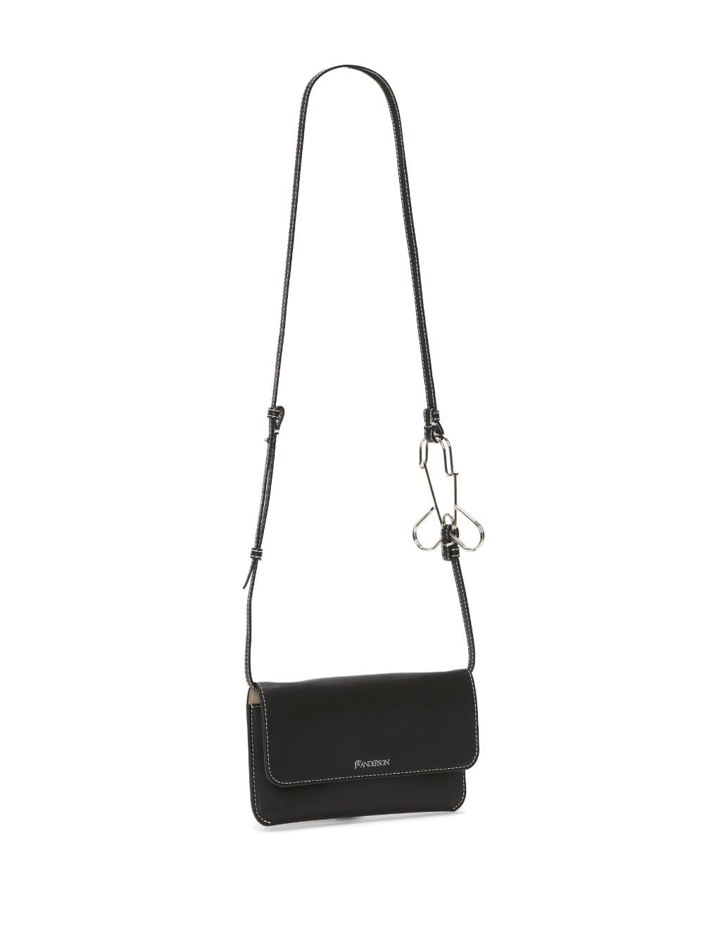 Jw Anderson Penis Pin Phone Pouch In Black