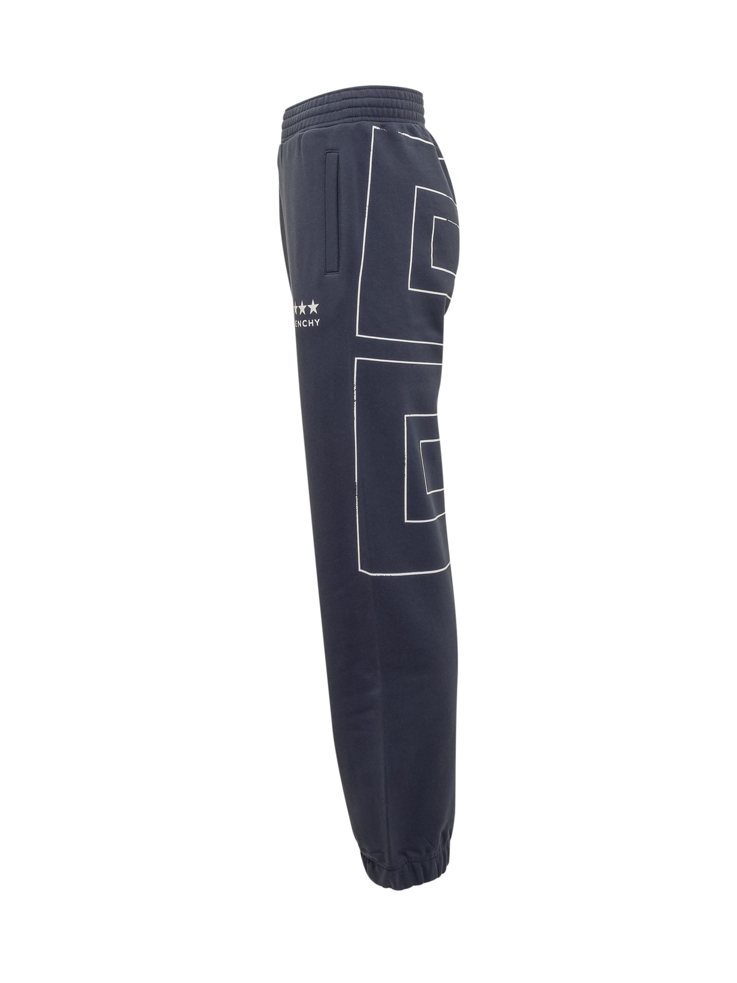 Shop Givenchy Jogging Pants With 4g In Deep Blue