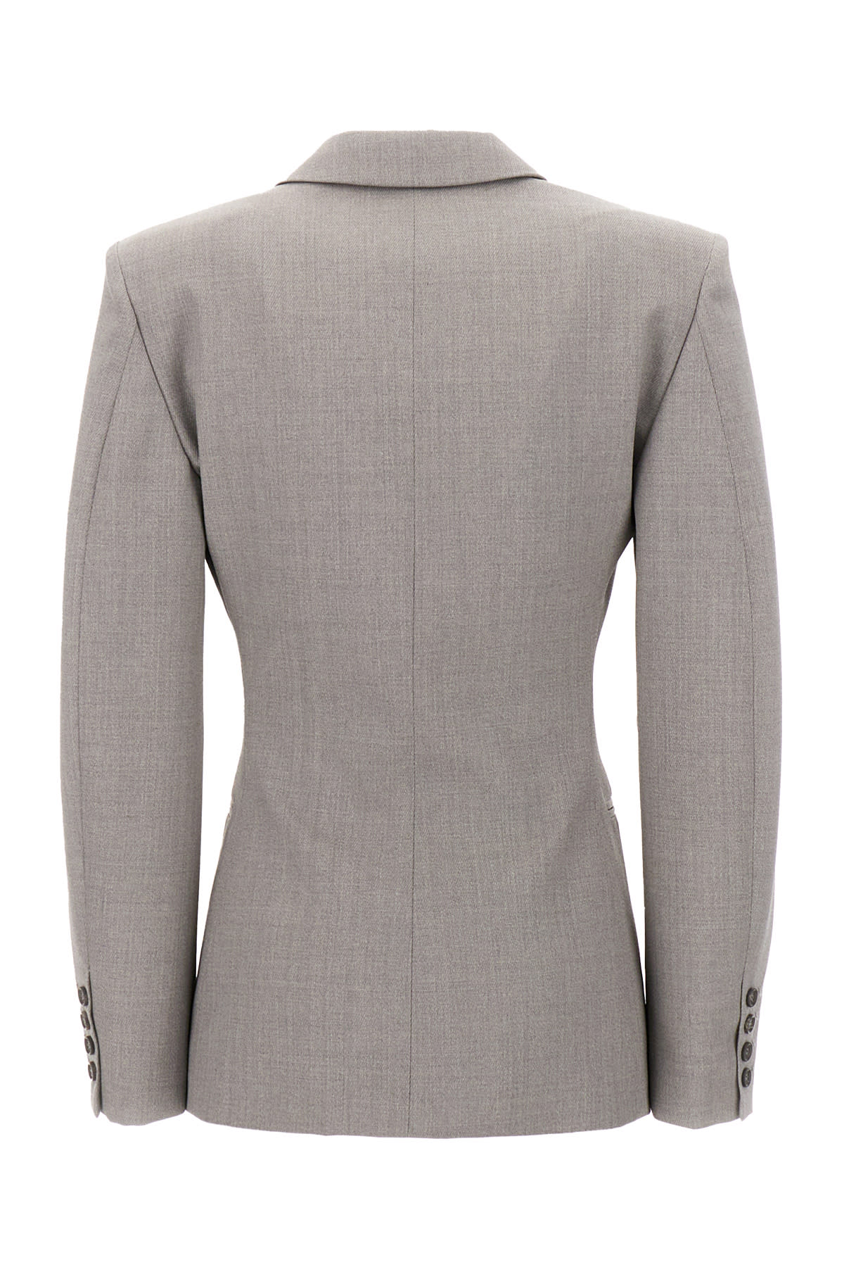 Shop Armarium Grey Wool Myra Blazer In 004