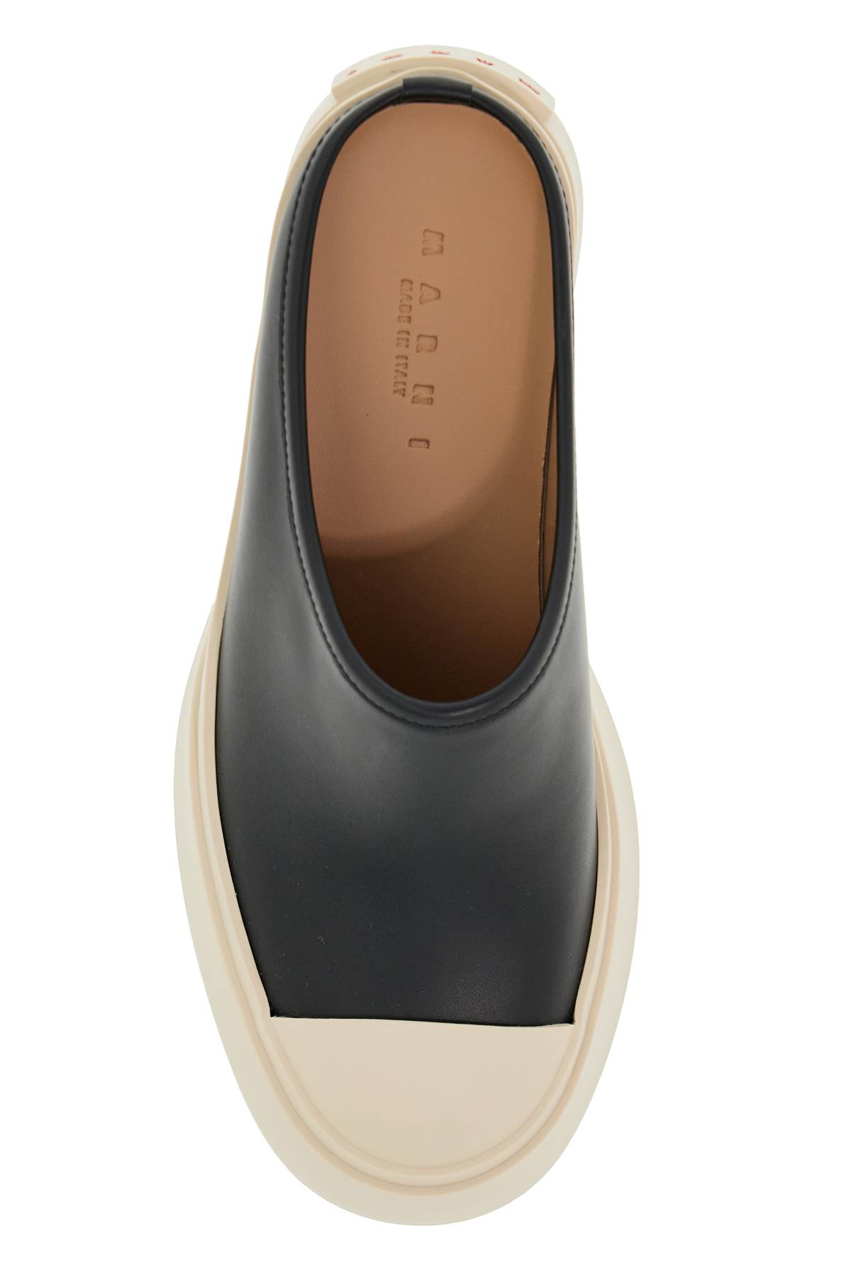 Shop Marni Smooth Leather Pablo Clogs In Black (black)