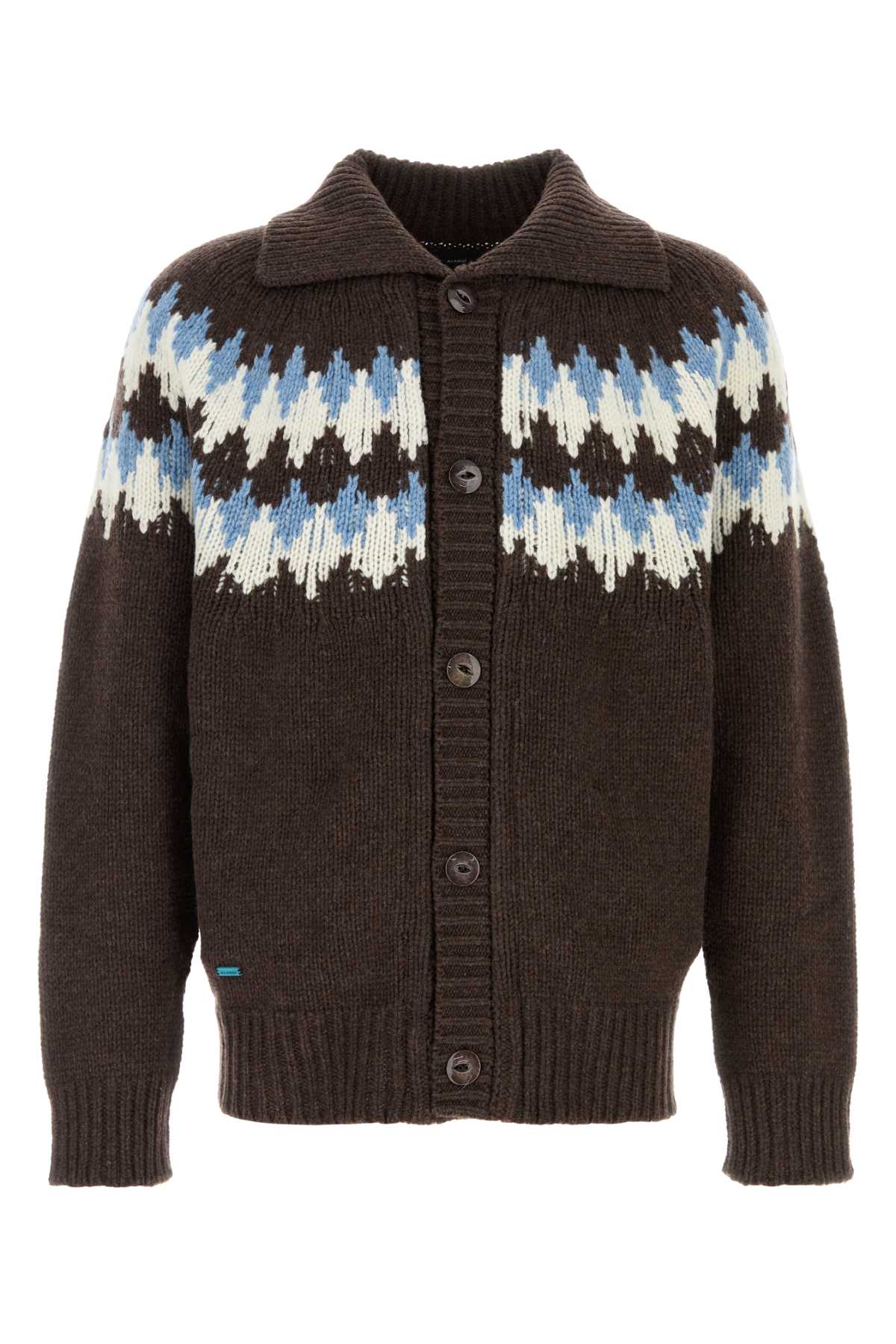 Shop Alanui Brown Wool Sweet Winter Cardigan In Caffemu