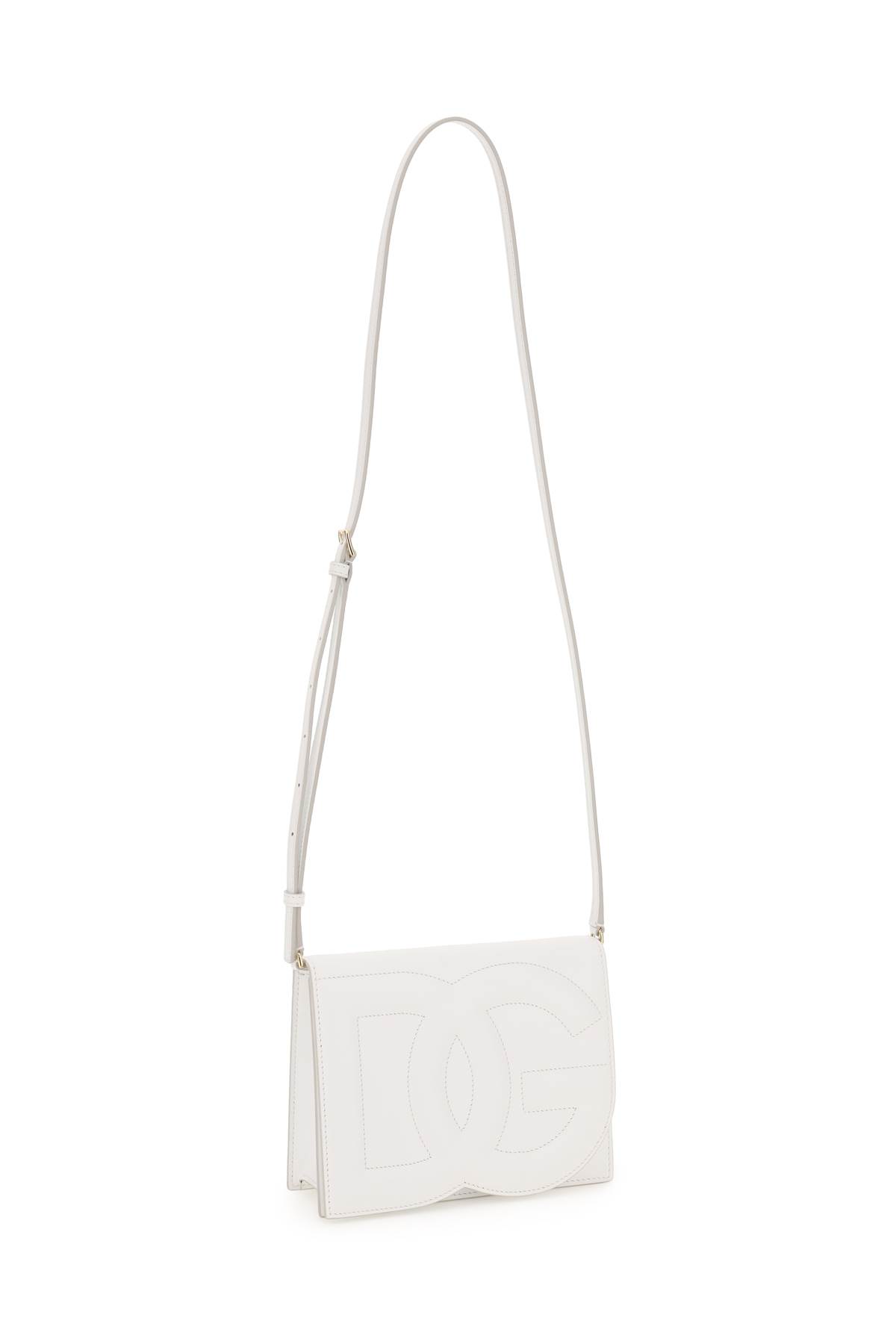 Dolce & Gabbana Dg Logo Crossbody Bag In White