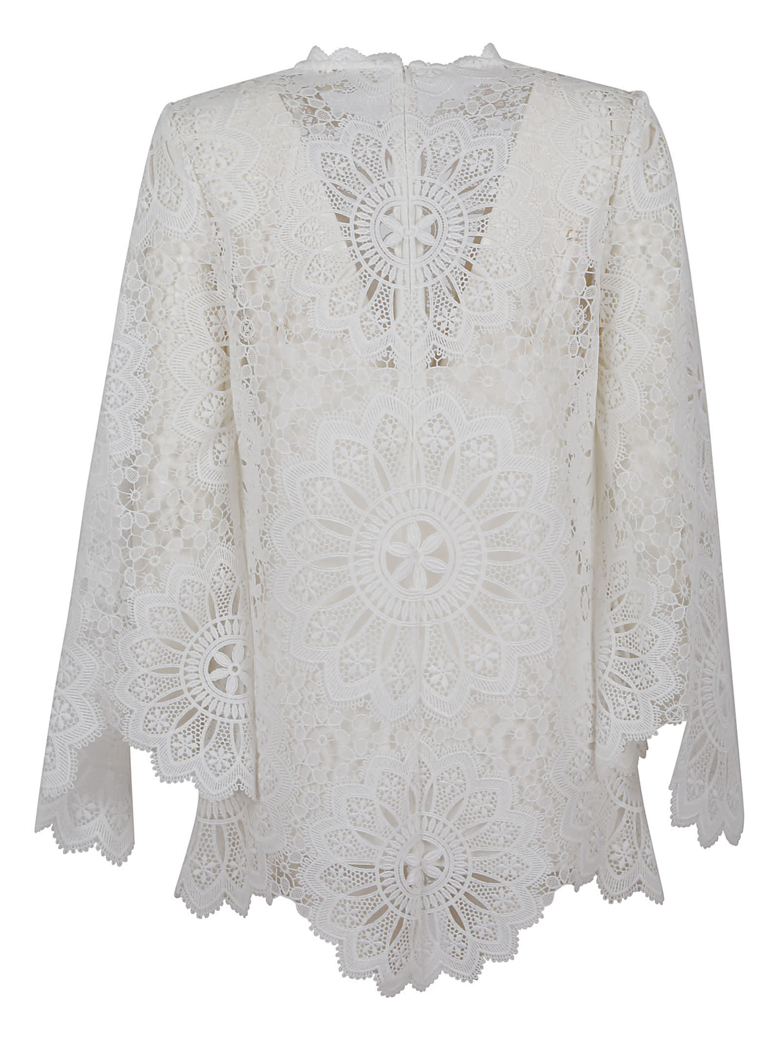 Chintz Doily Lace Top In Ivo Ivory