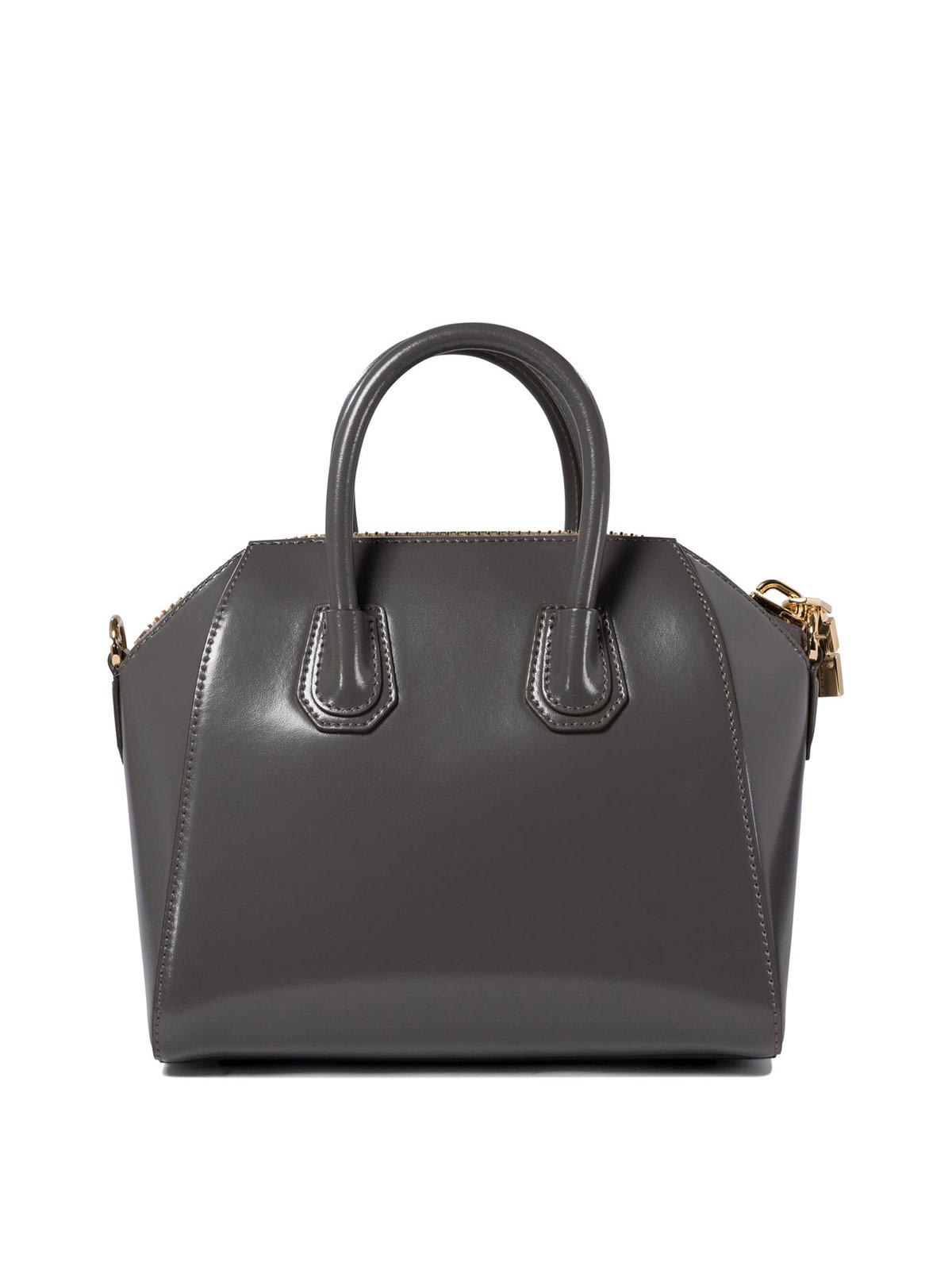 Givenchy Antigona Mini Top Handle Bag In Grey