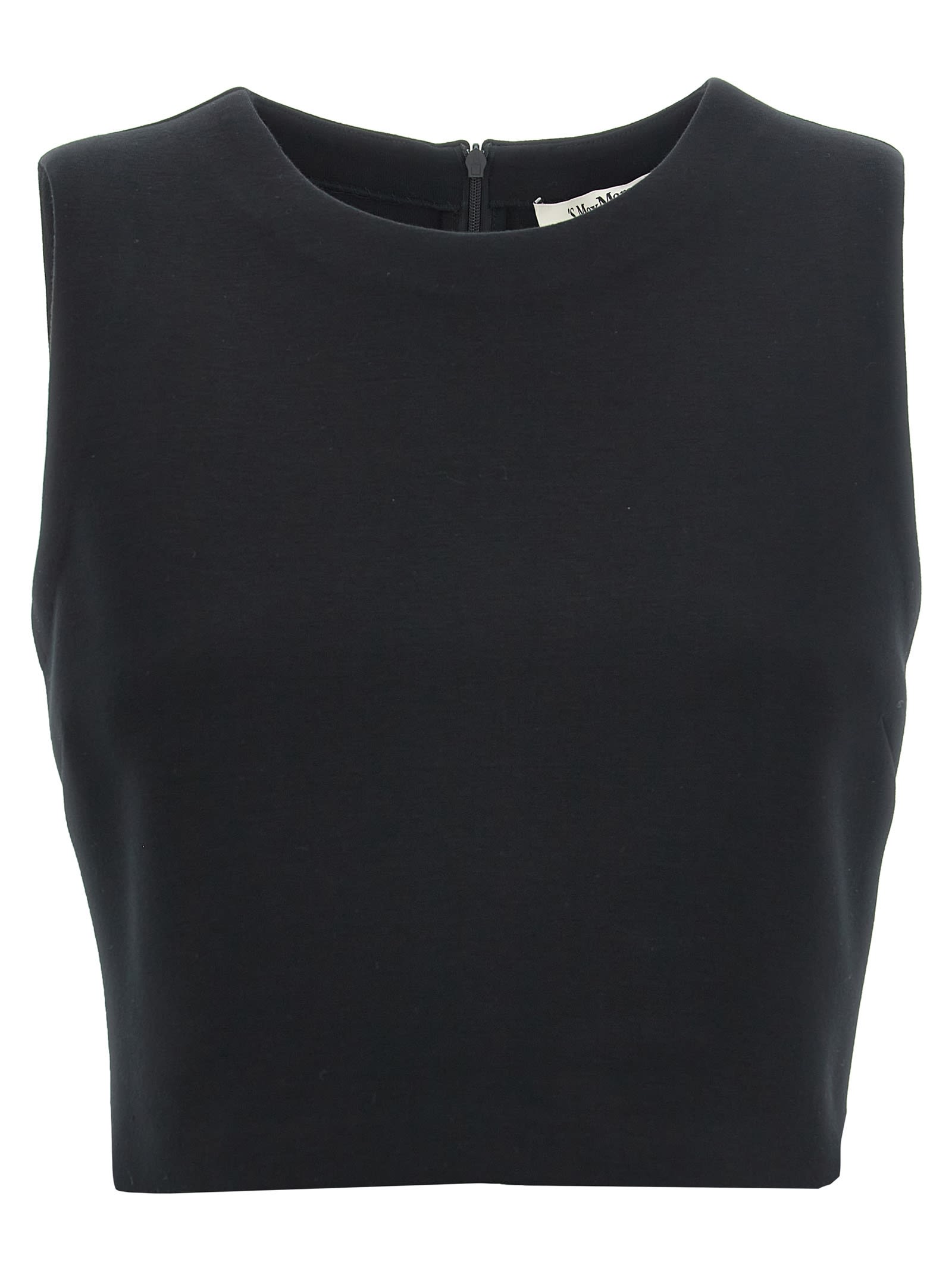 Shop 's Max Mara Dazzy Cropped Top In Black